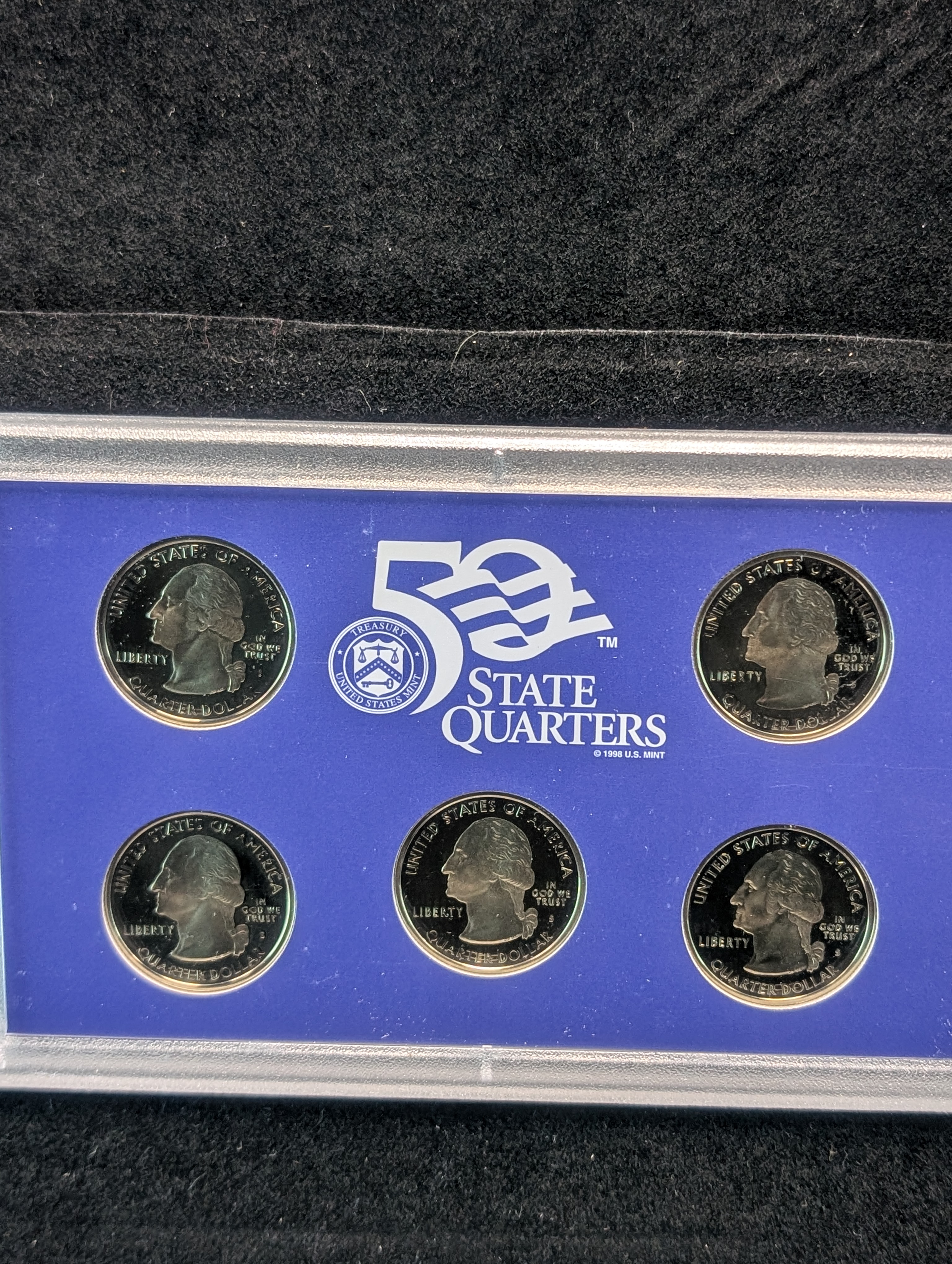 2005-S U.S. Mint Fifty State Quarters Proof Set In OGP With COA