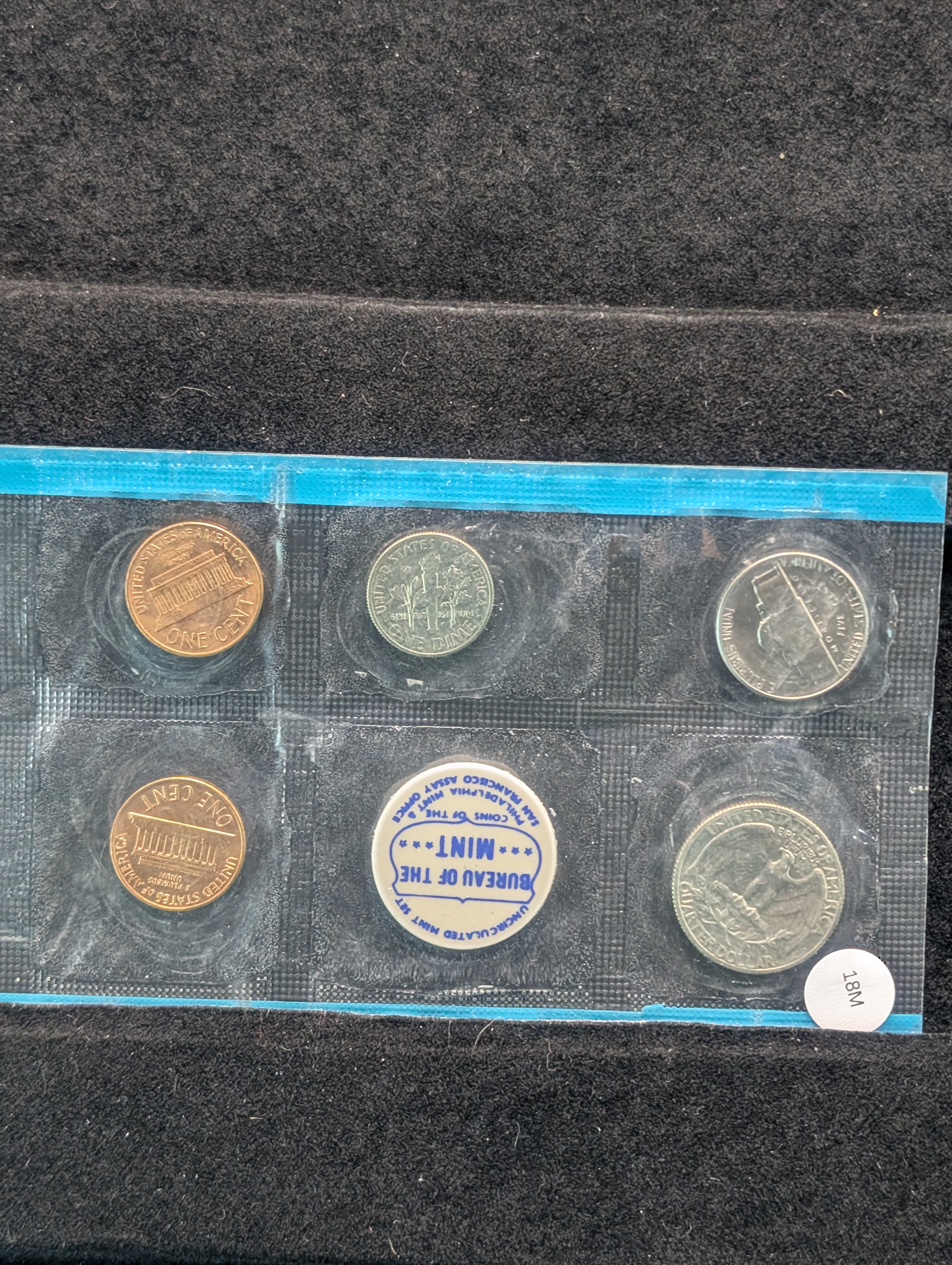 1968-P U.S. Uncirculated Mint Coin Set W/ S Cent - P Set Only