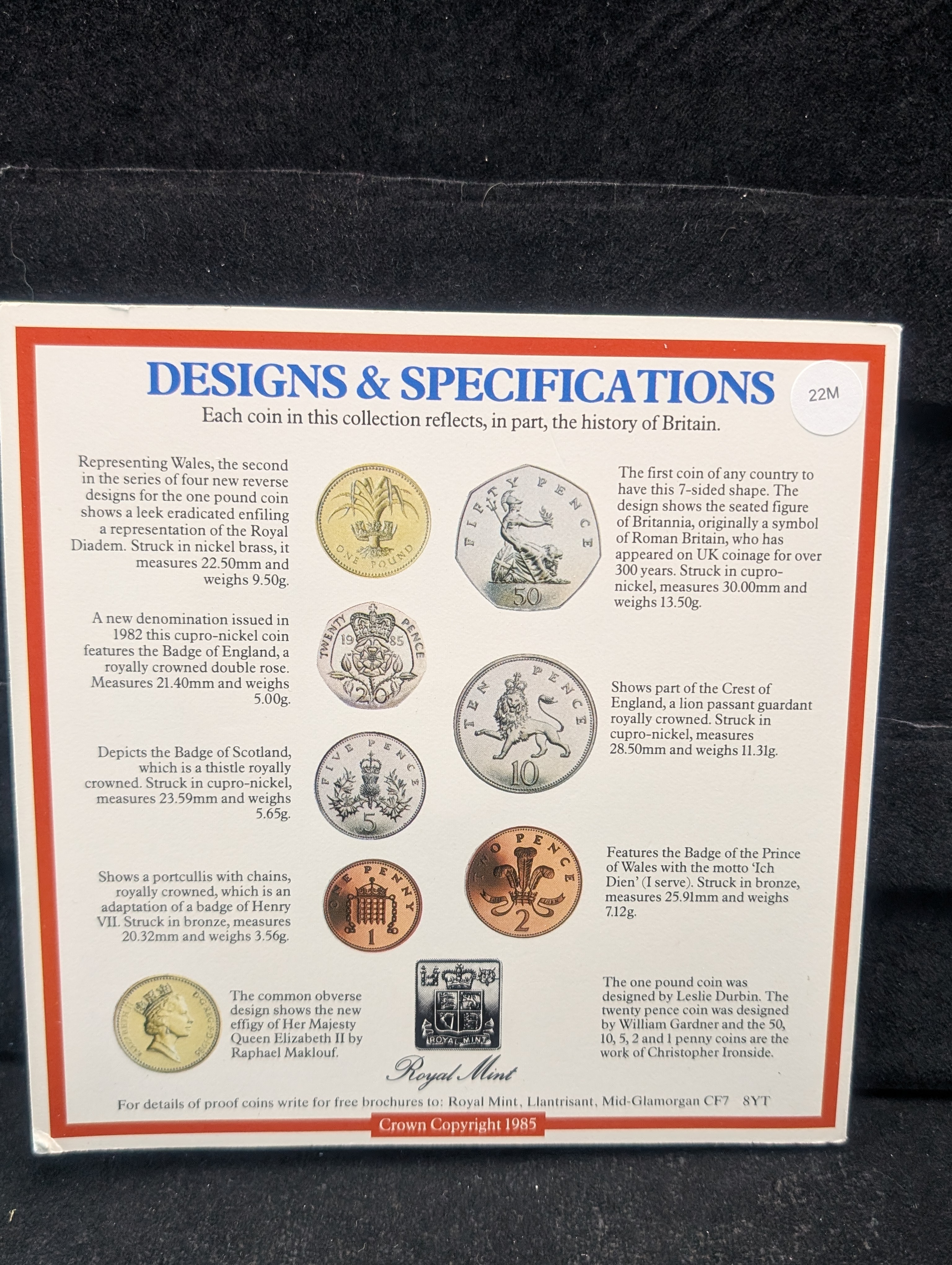 1985 United Kingdom Uncirculated Coin Collection
