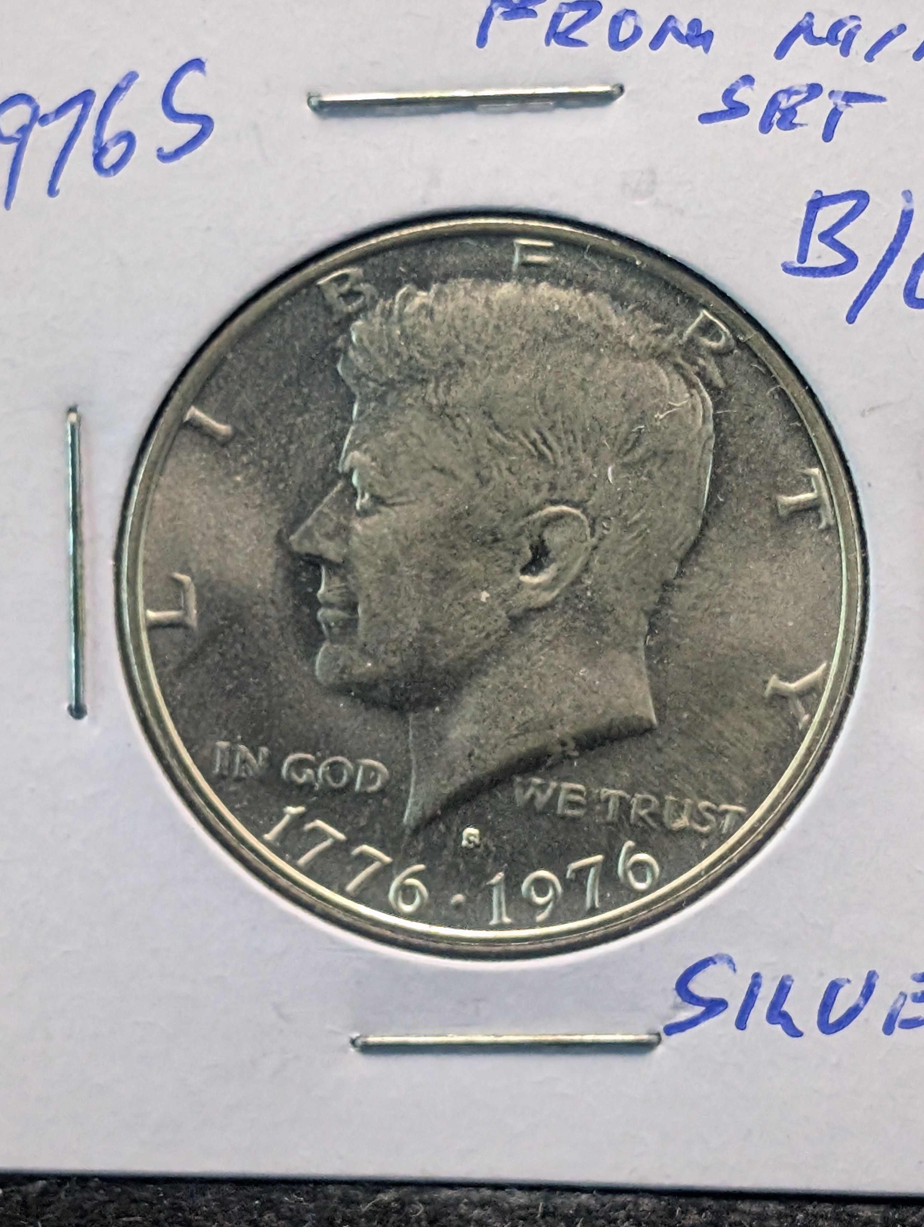1976-S Silver Kennedy Half Dollar - From Mint Set, 40% Silver