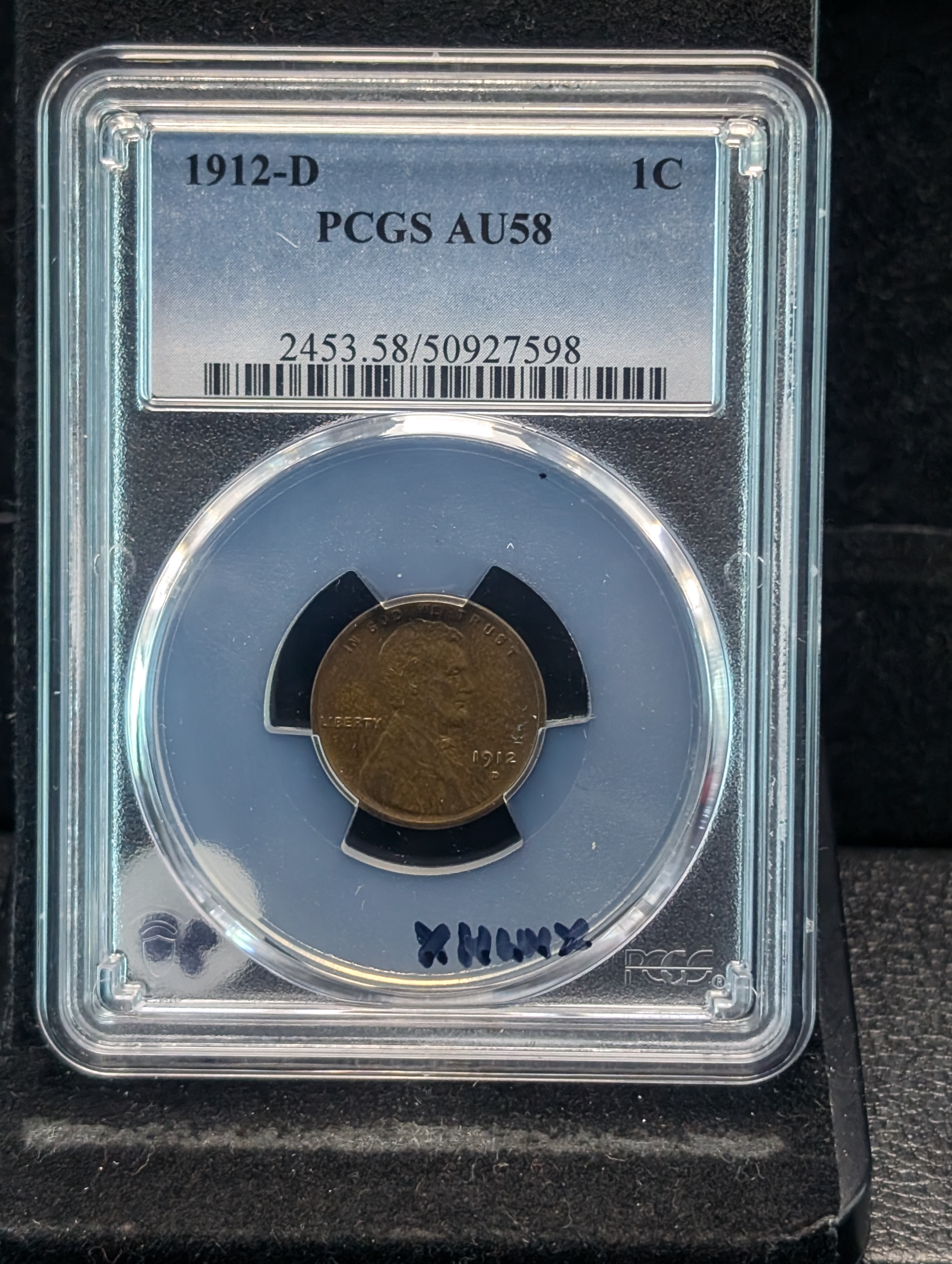 1912-D Lincoln Wheat Cent PCGS AU58