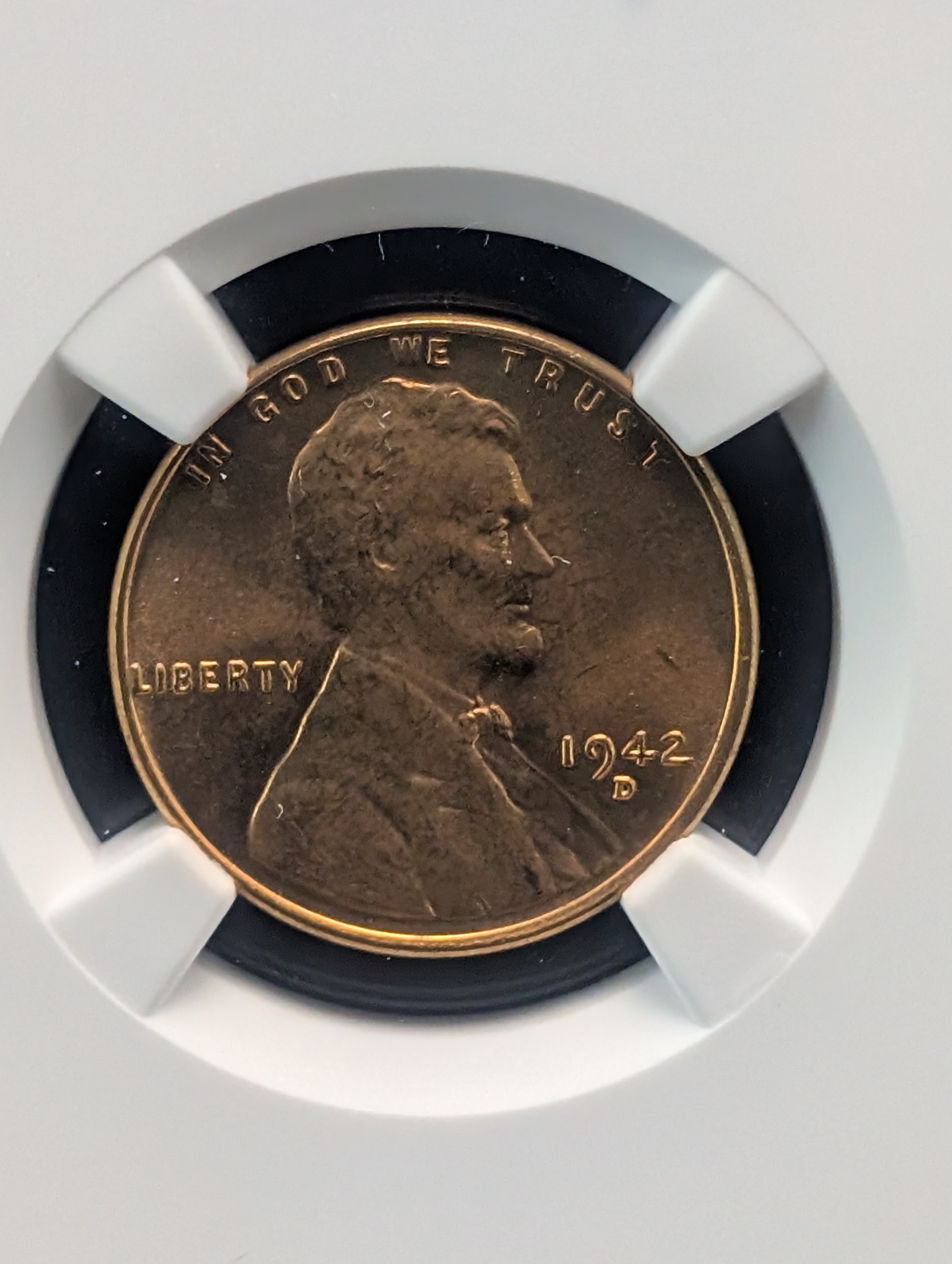 1942-D Lincoln Wheat Cent NGC MS 67 RD
