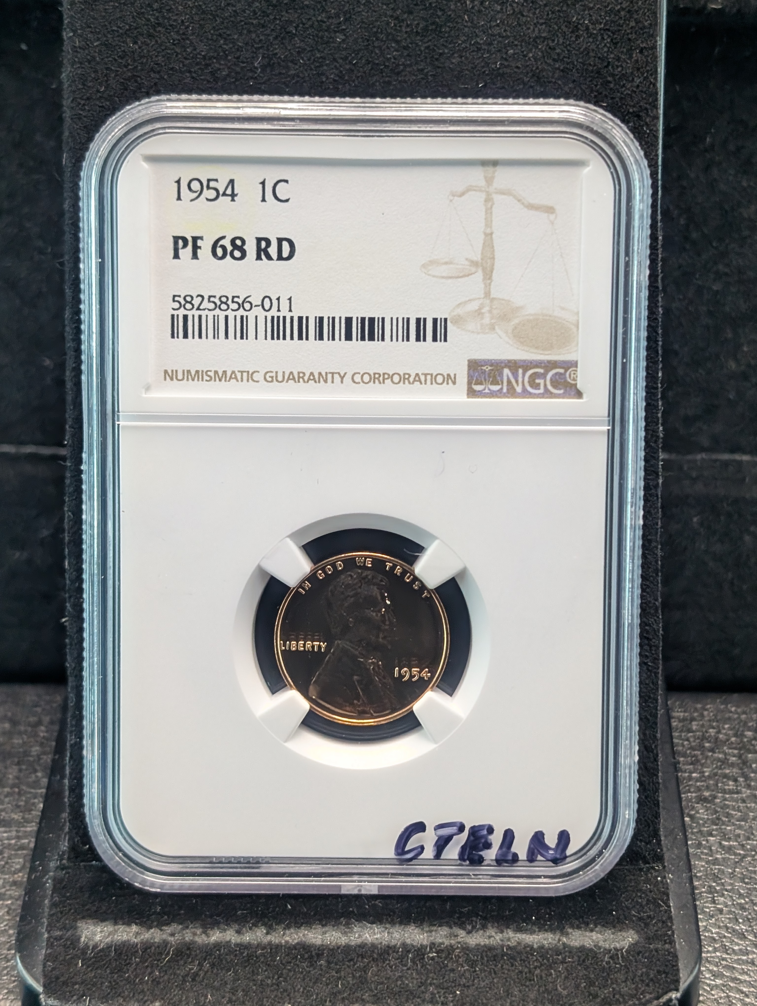 1954-P Lincoln Wheat Cent NGC PF 68 RD