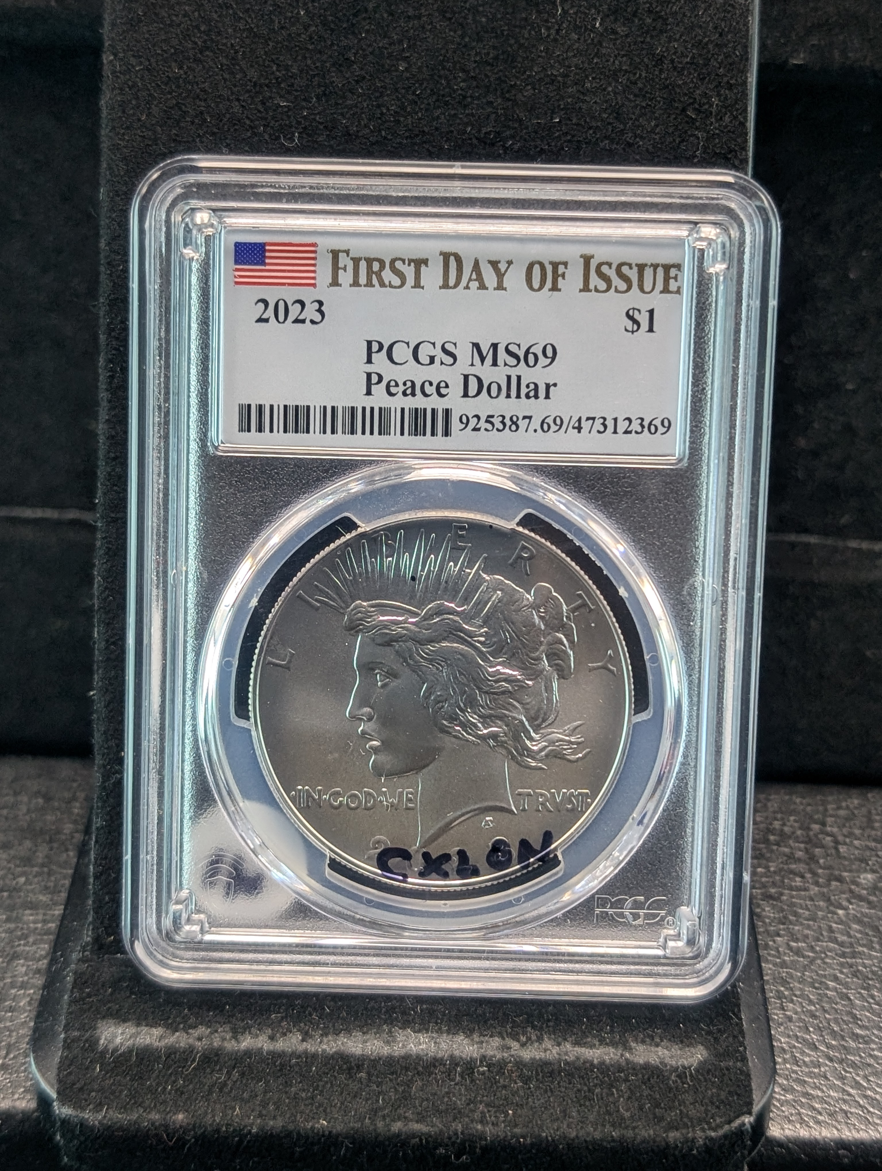 2023 Peace Dollar PCGS MS69 - First Day of Issue