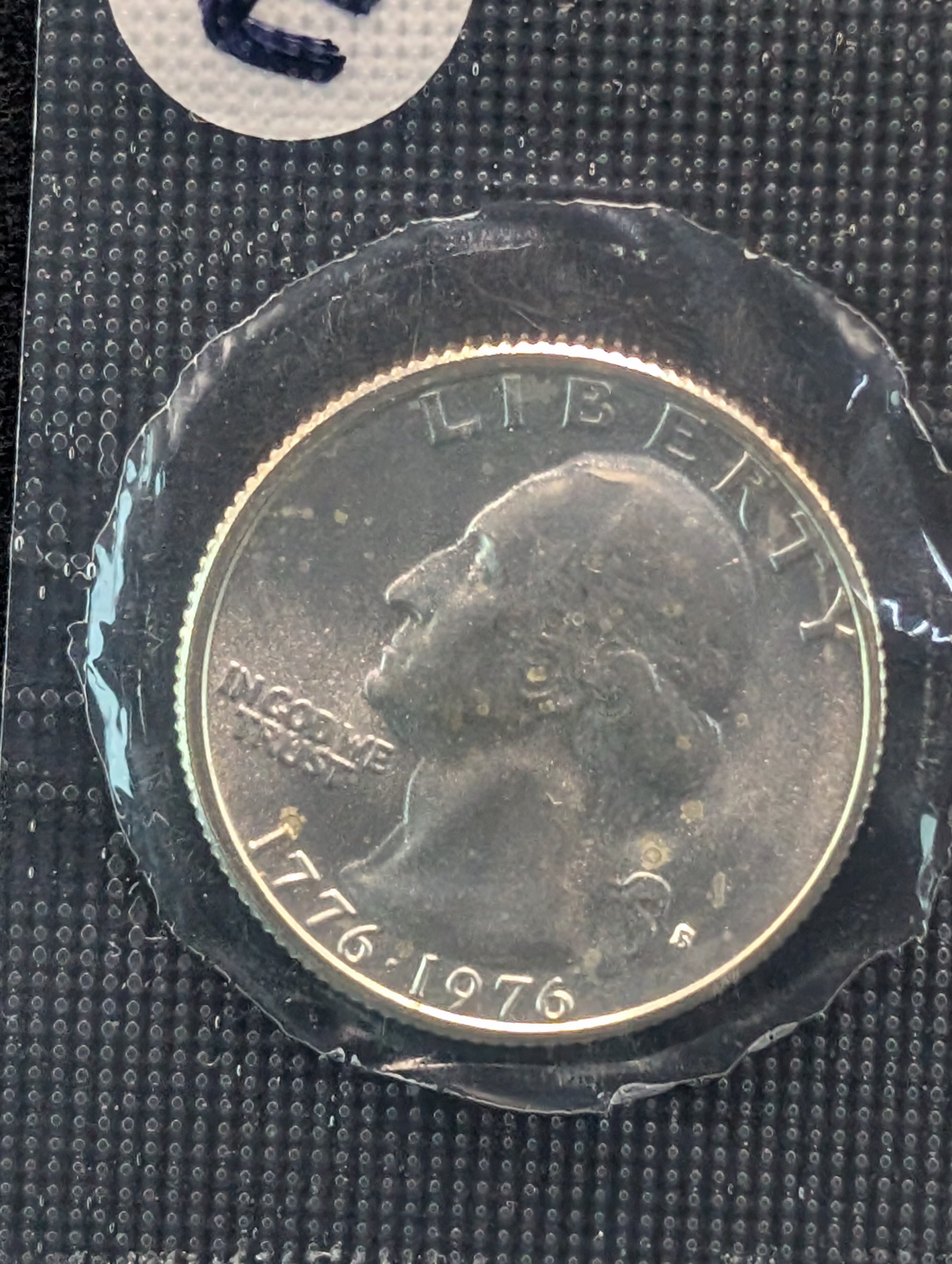 1976-S Washington Bicentennial Quarter From Mint Set, 40% Silver