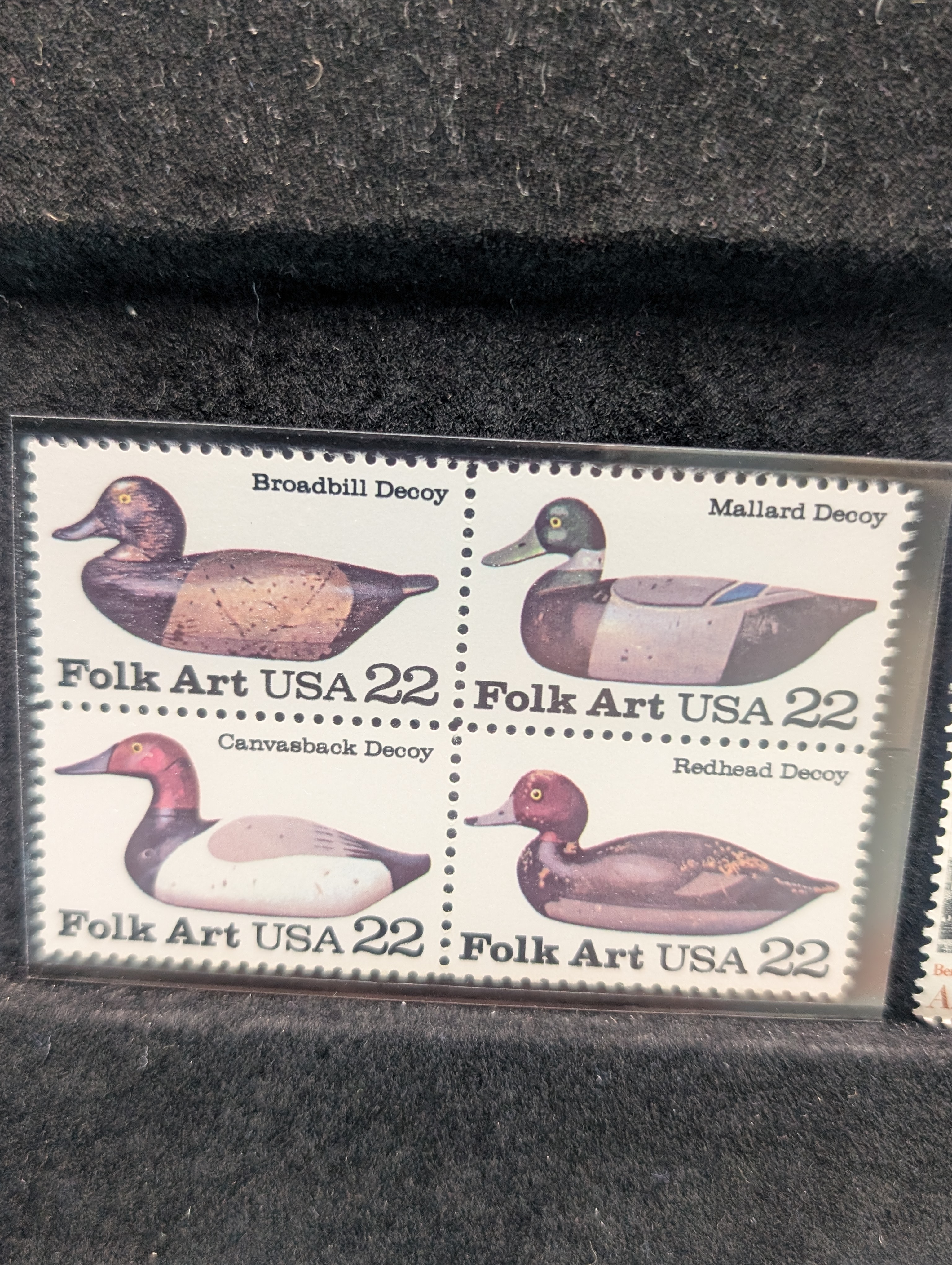 (5) Assorted U.S. Four Block Stamps, All Mint, Original Gum, Never Hinged