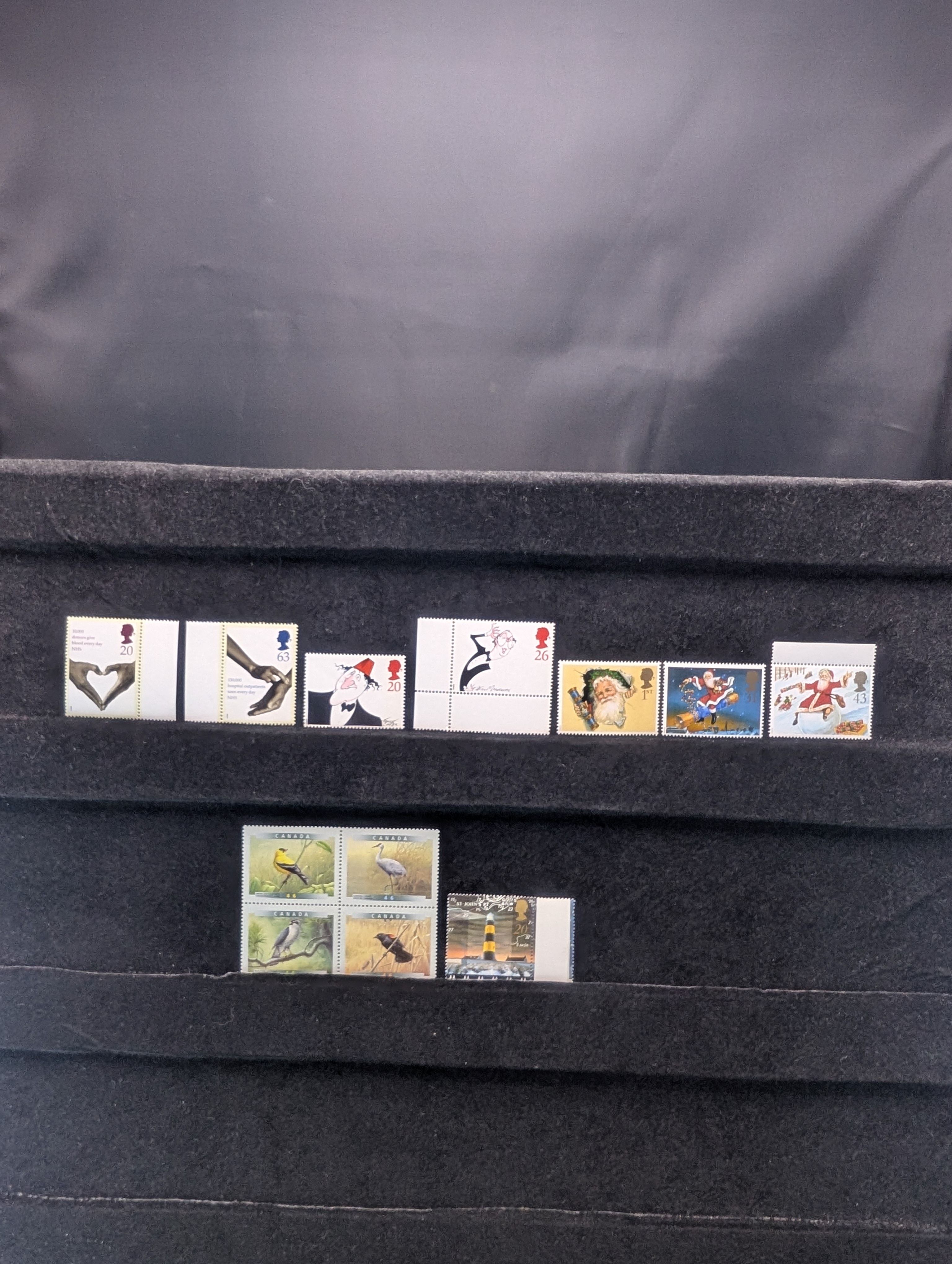 (12) Assorted British Stamps, All Mint, Original Gum, Never Hinged