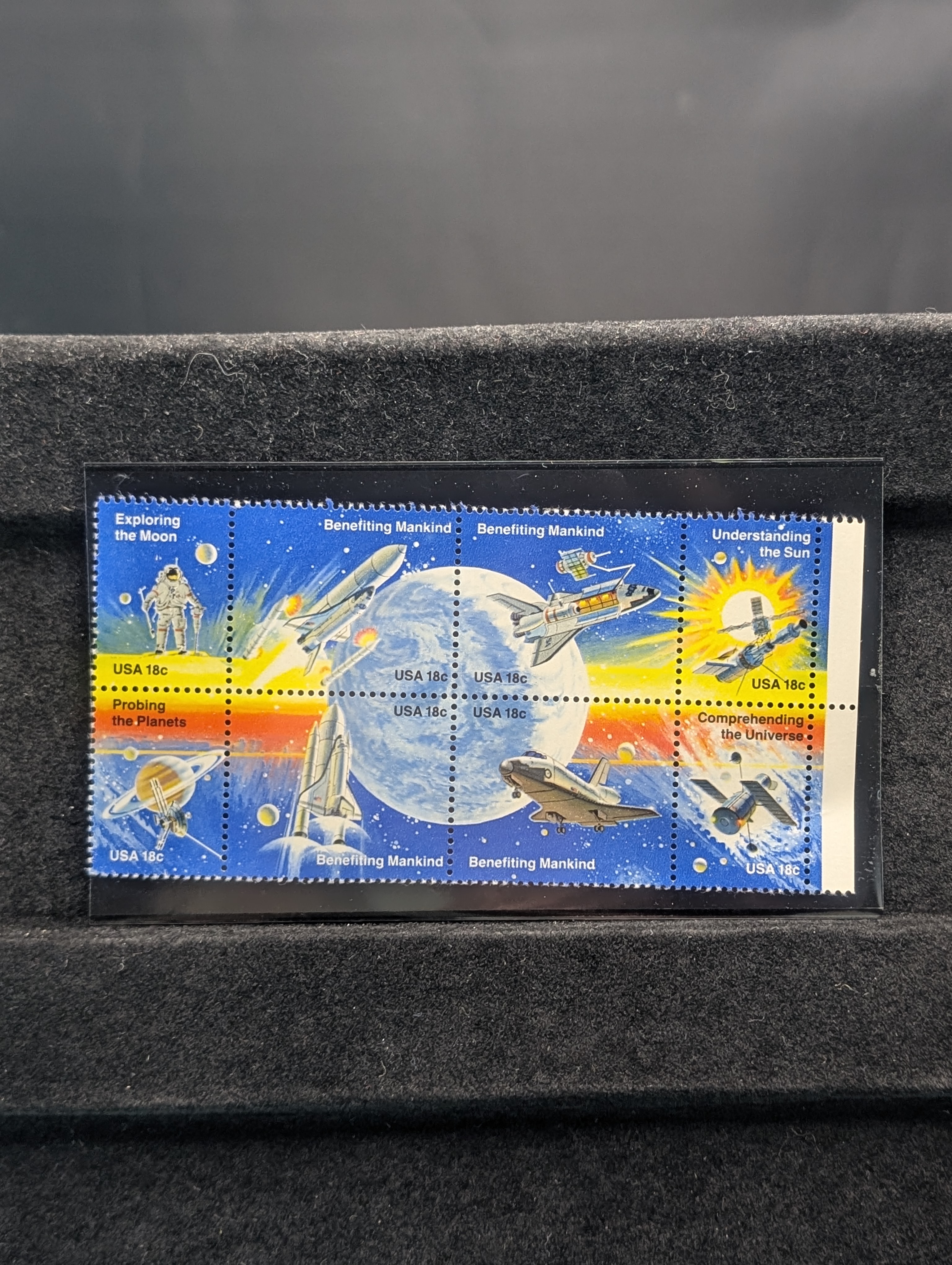 1981 Space Achievement Stamp Set, All Mint, Original Gum, Never Hinged
