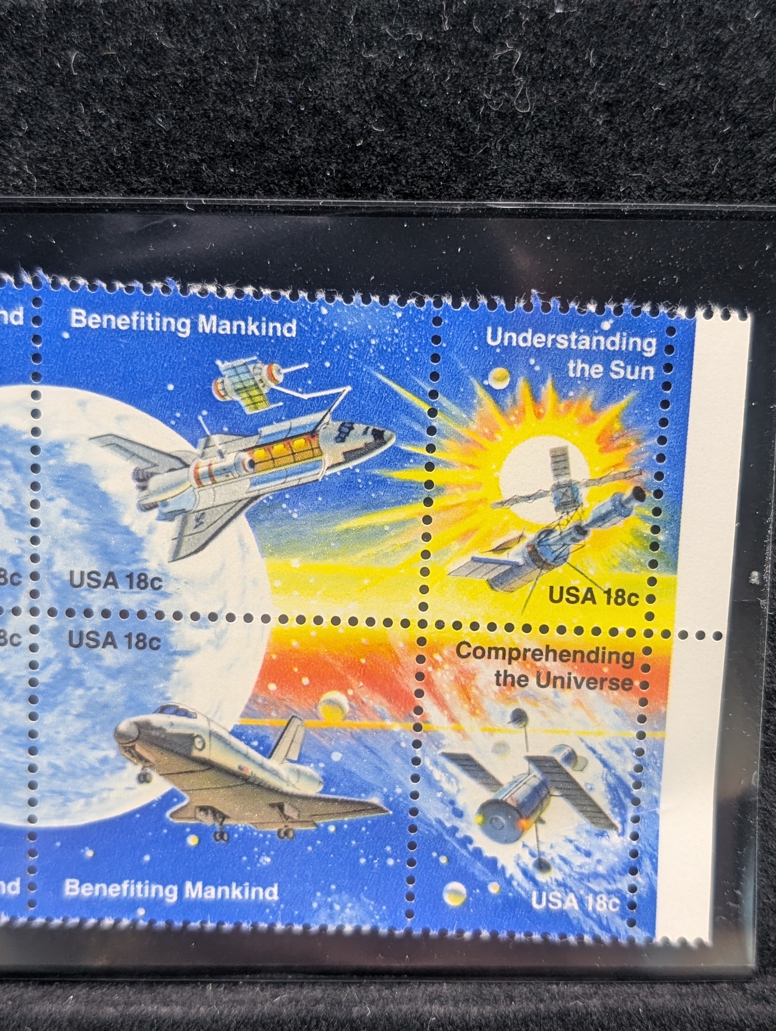 1981 Space Achievement Stamp Set, All Mint, Original Gum, Never Hinged