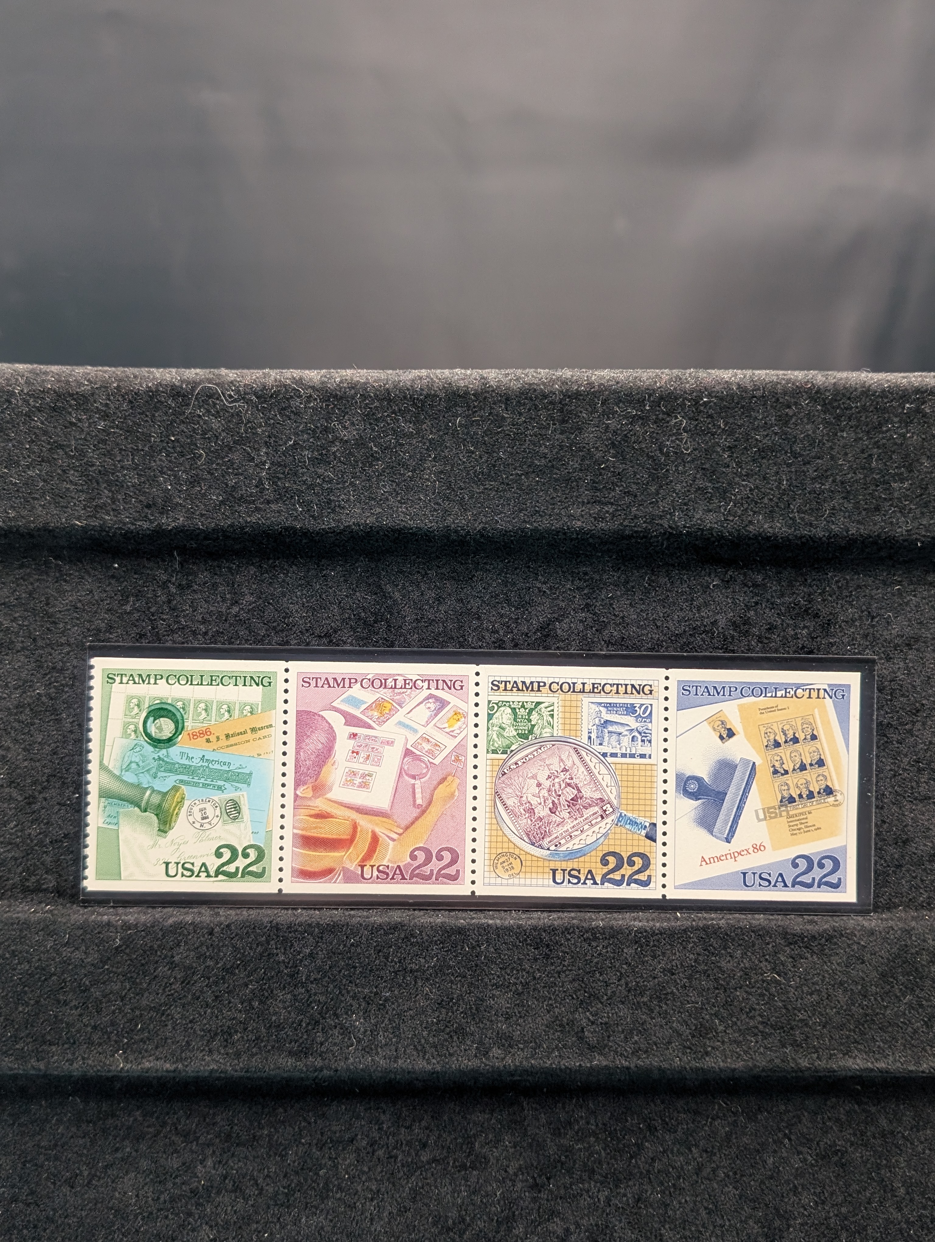 1986 Stamp Collecting Series Stamp Set, All Mint, Original Gum, Never Hinged