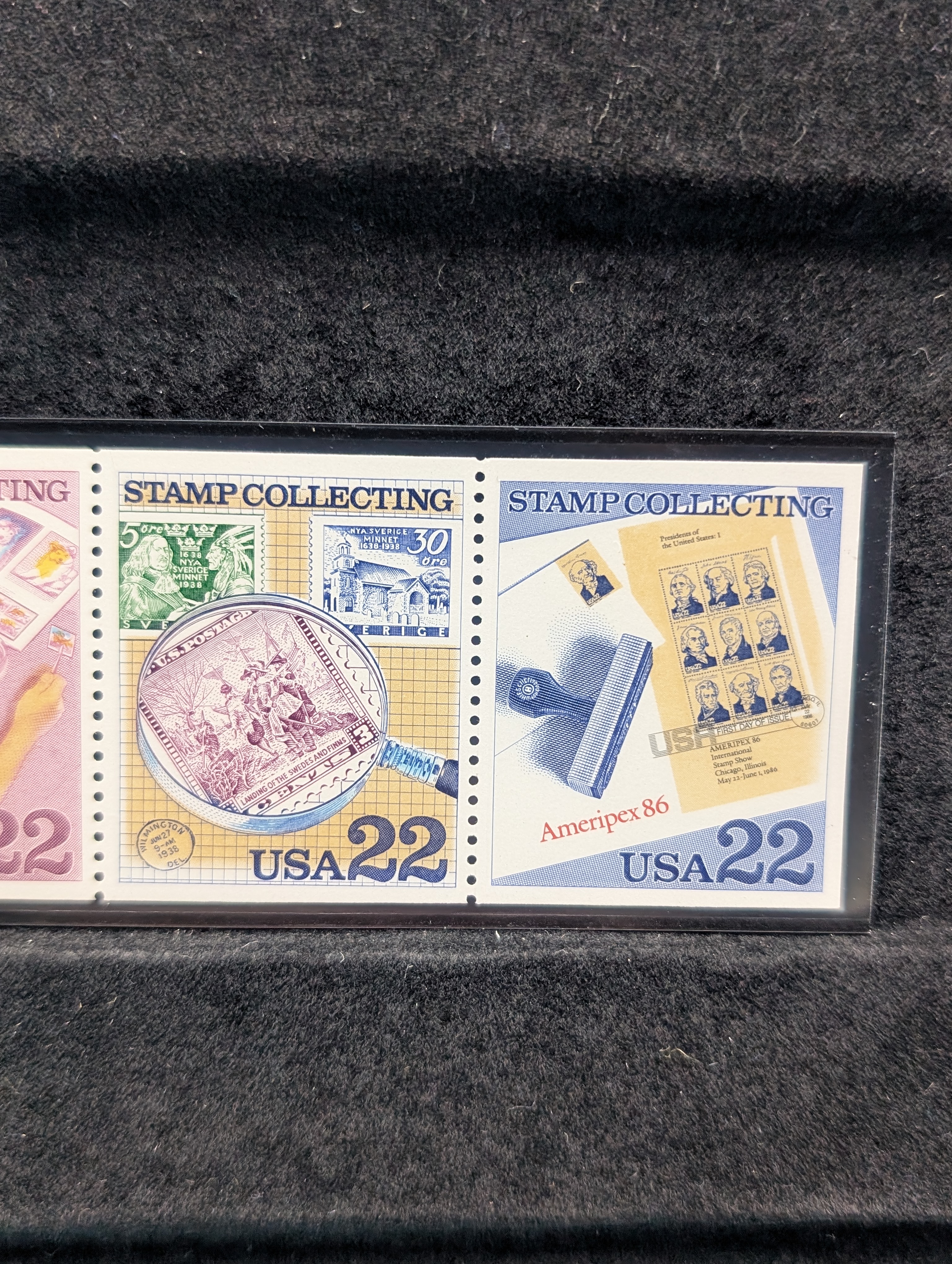 1986 Stamp Collecting Series Stamp Set, All Mint, Original Gum, Never Hinged