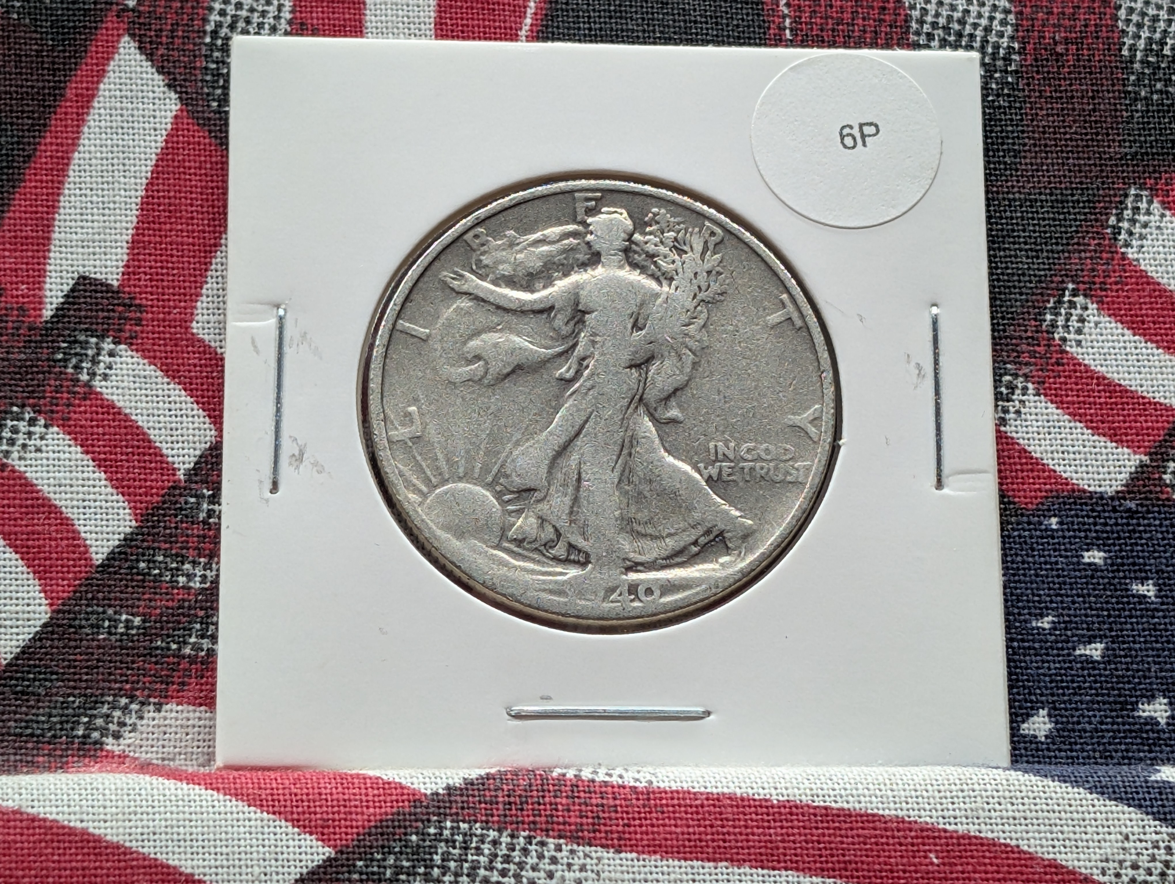 1940-S Walking Liberty 90% Silver Half Dollar