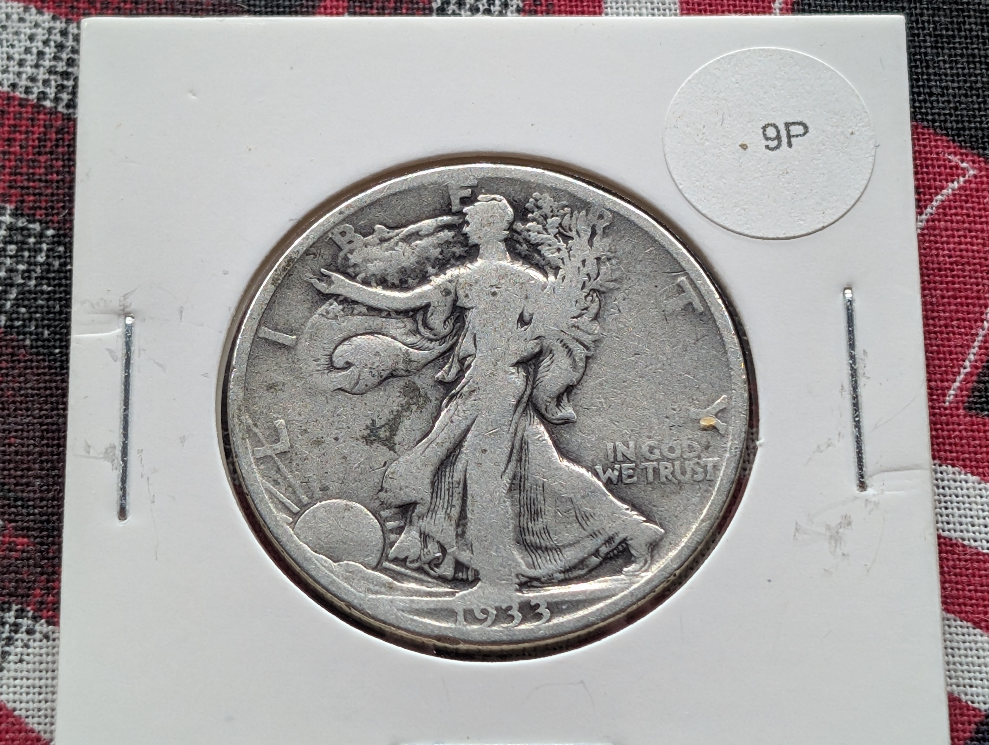 1933-S Walking Liberty 90% Silver Half Dollar