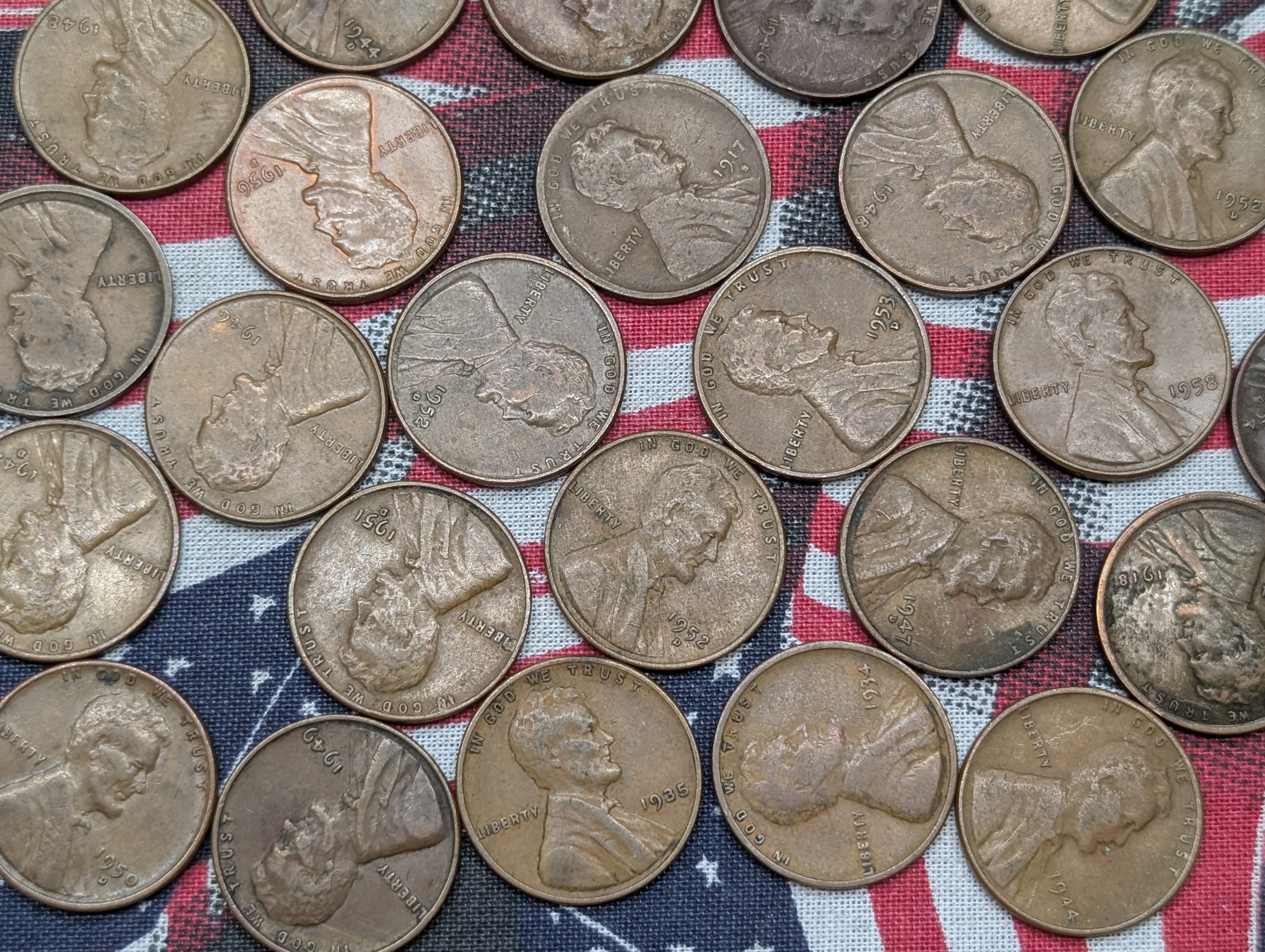 (25) Mixed Date Lincoln Wheat Cents