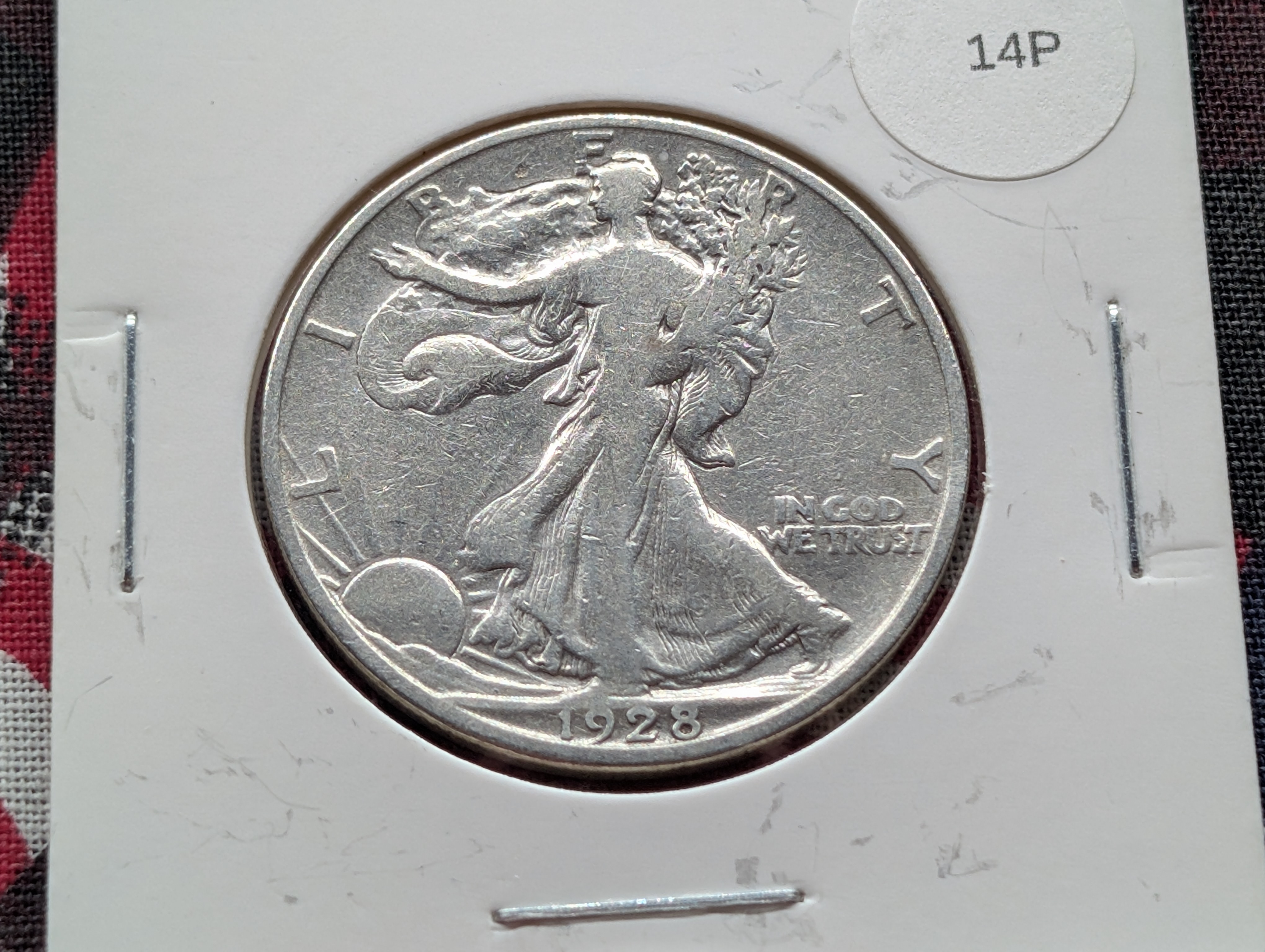 1928-S Walking Liberty 90% Silver Half Dollar