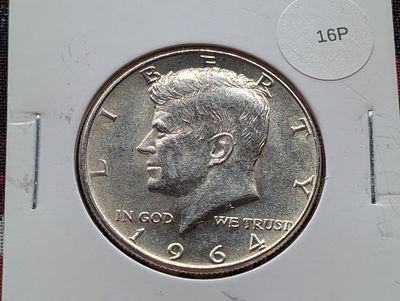 1964-P 90% Silver Kennedy Half Dollar Condition PLEASE NOTE Some coins may have a grade on the 