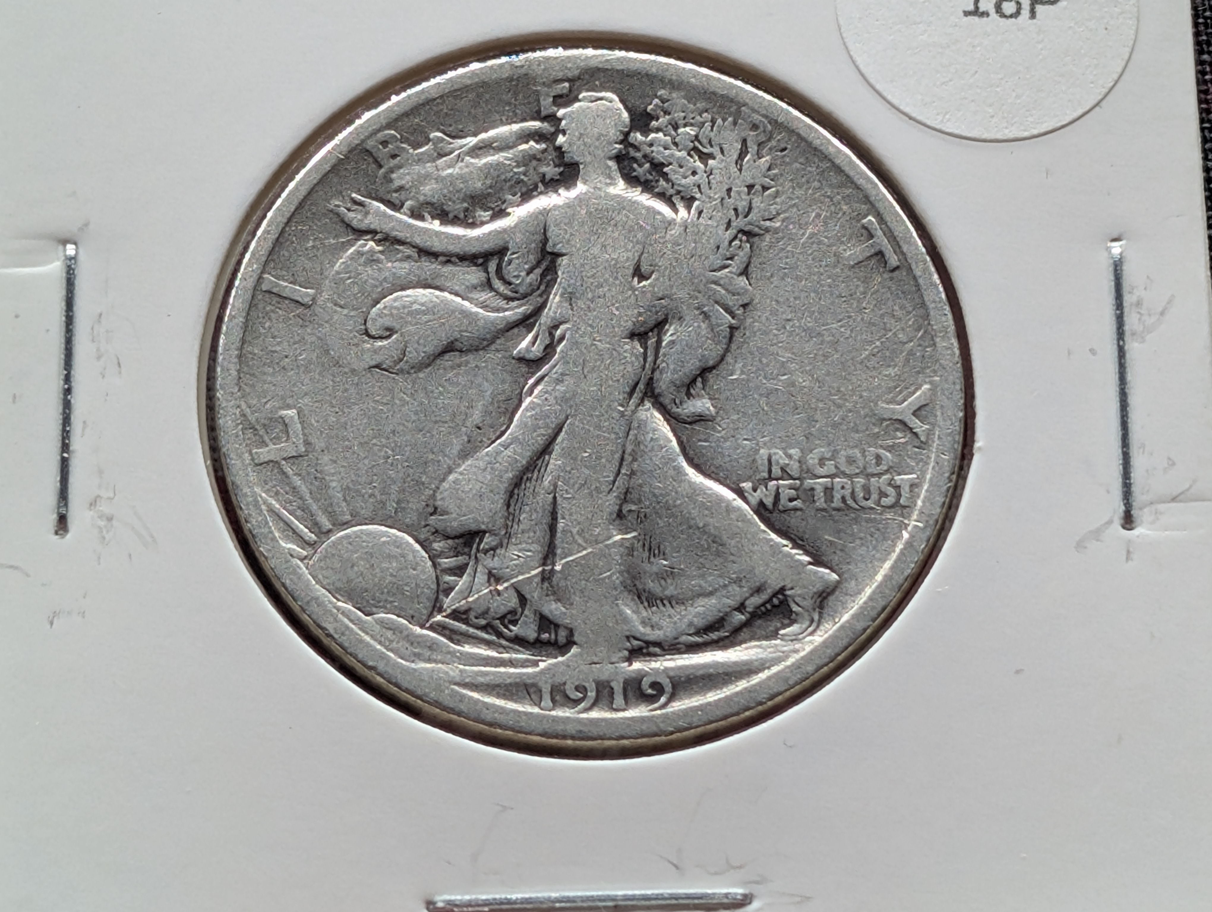 1919-D Walking Liberty 90% Silver Half Dollar