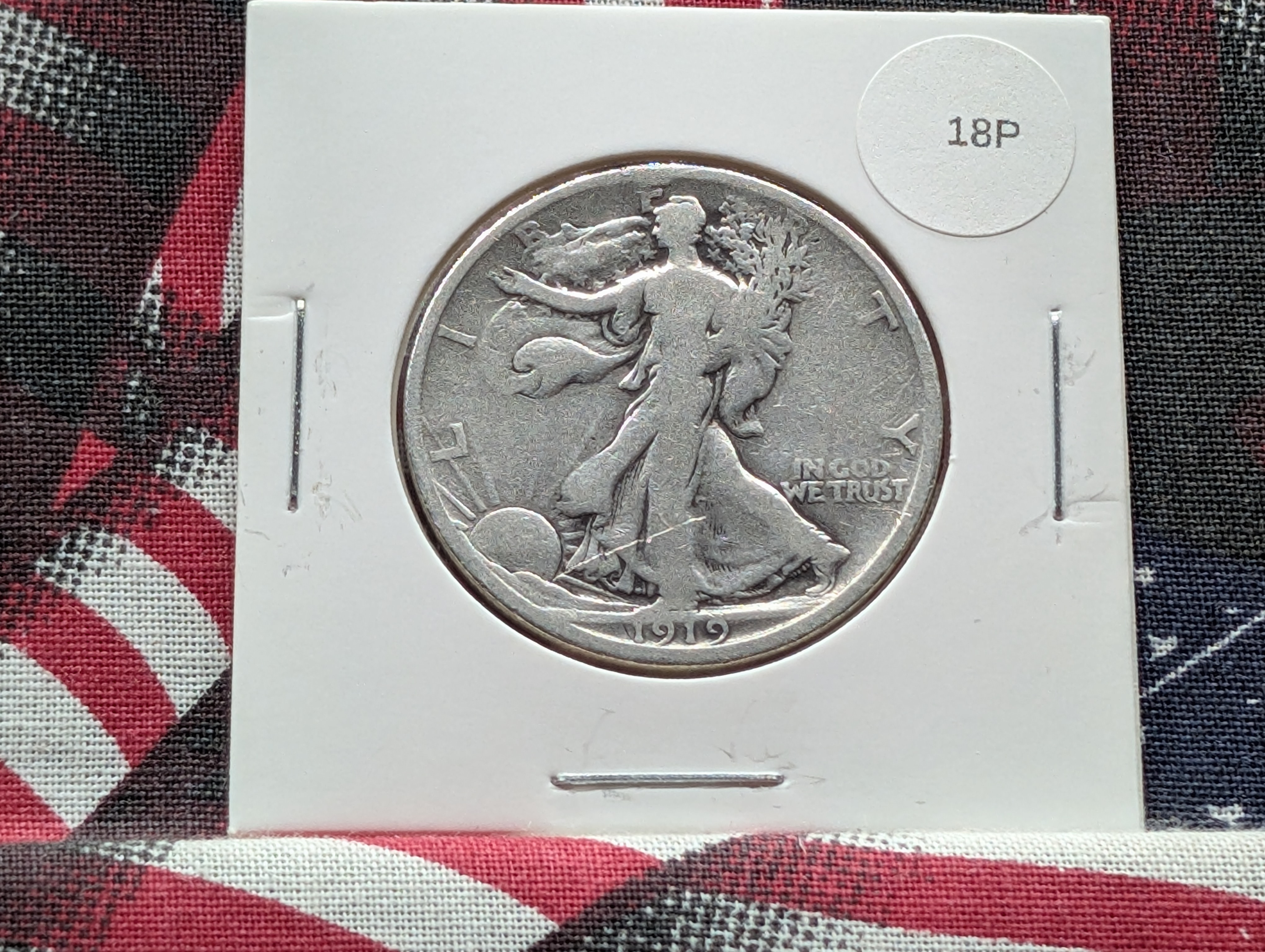 1919-D Walking Liberty 90% Silver Half Dollar
