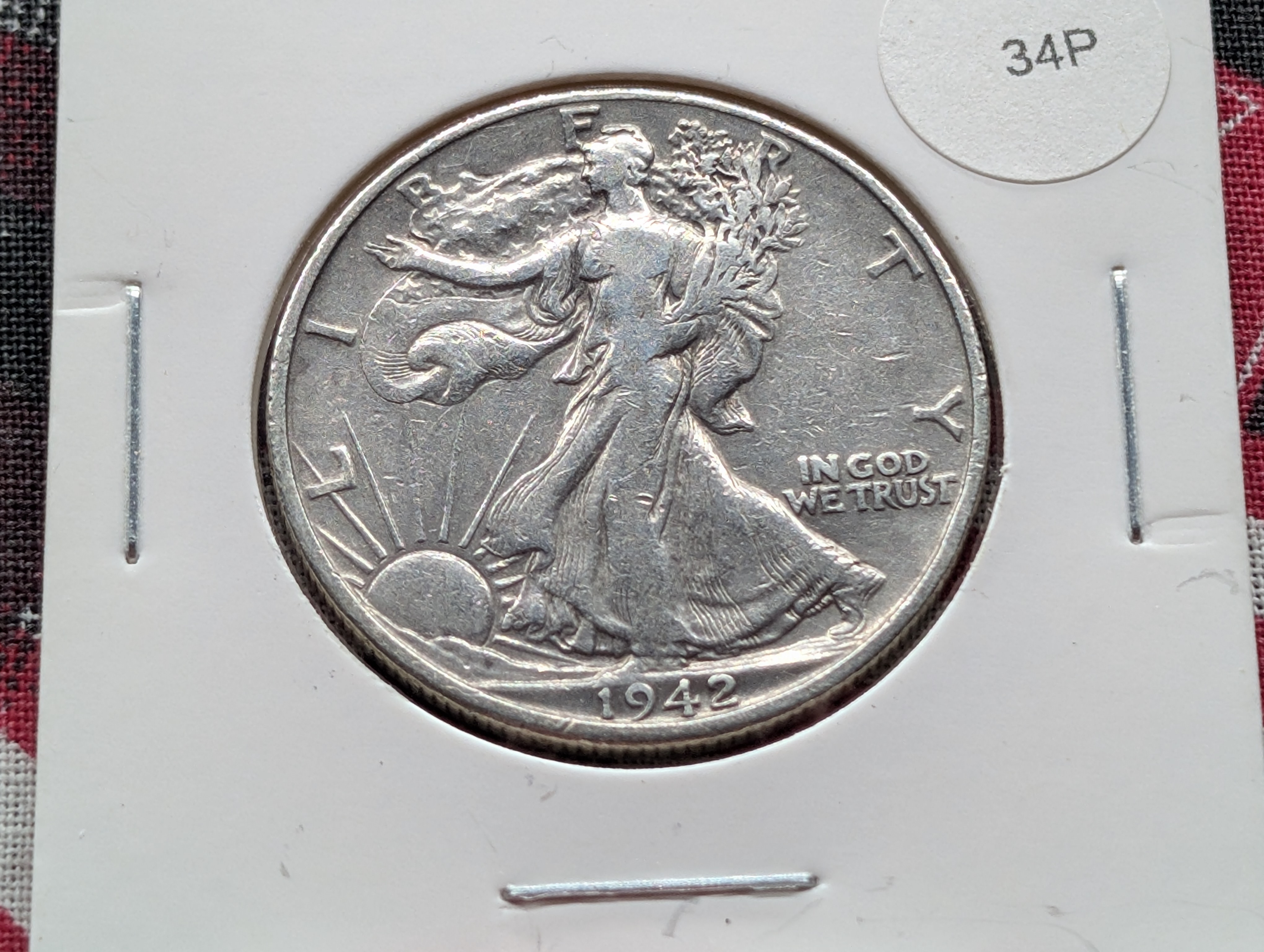 1942-D Walking Liberty 90% Silver Half Dollar
