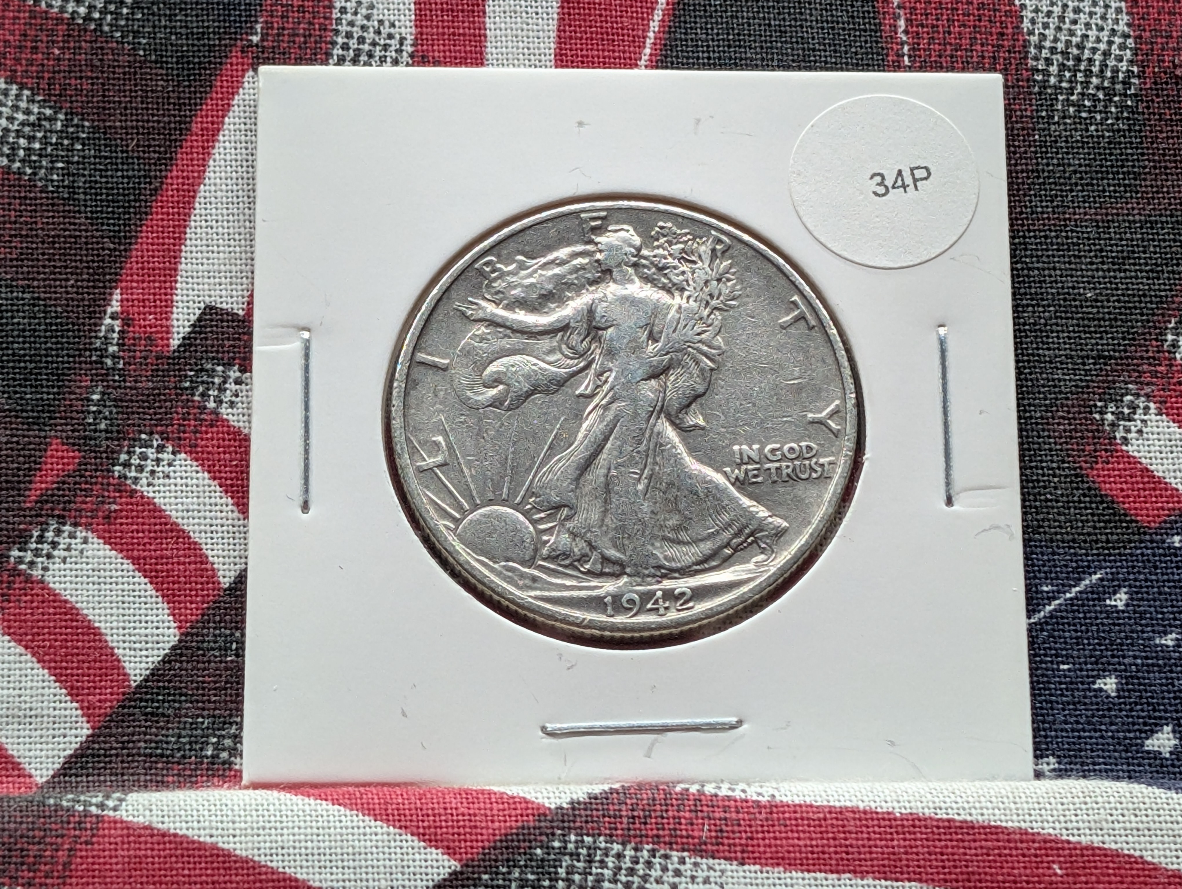 1942-D Walking Liberty 90% Silver Half Dollar