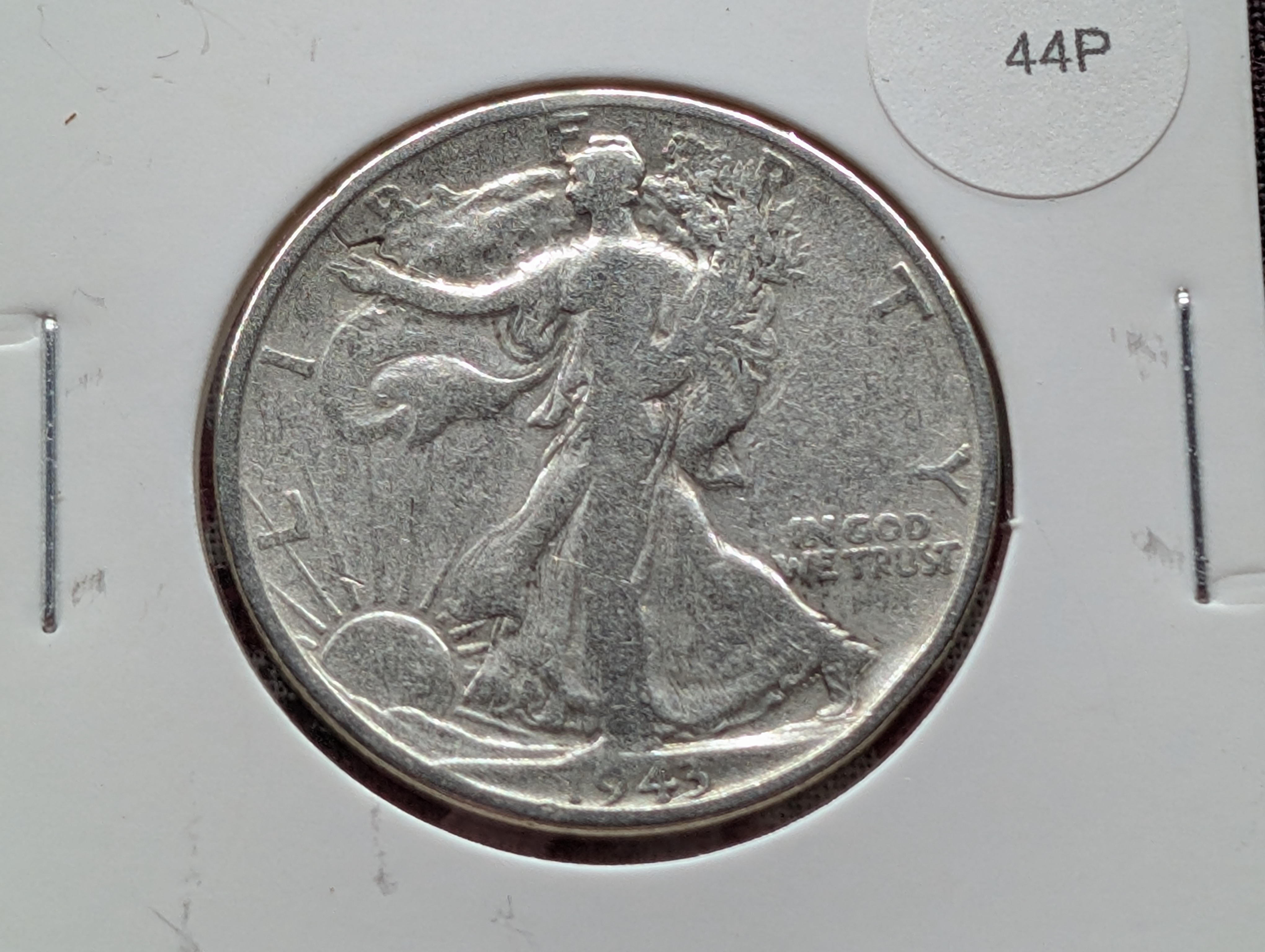 1943-S Walking Liberty 90% Silver Half Dollar