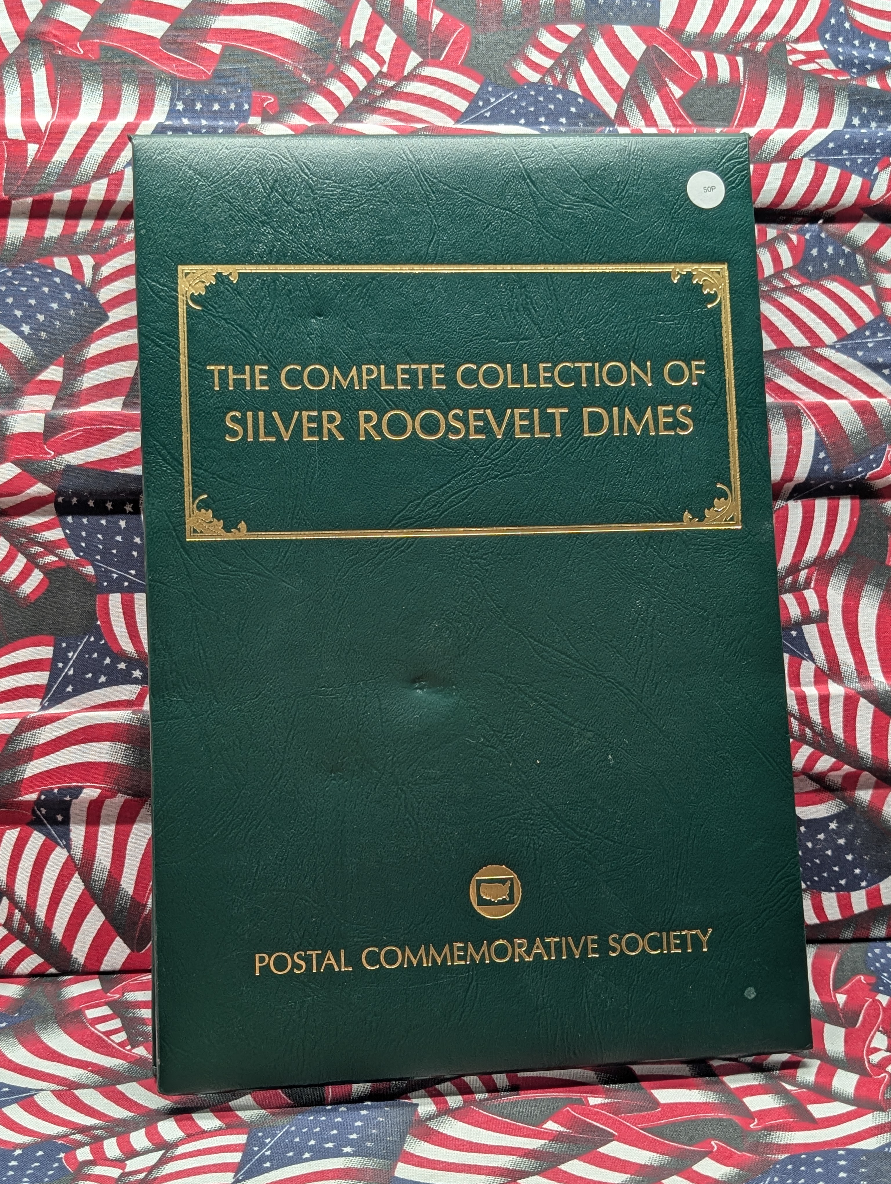 *EMPTY* Postal Commemorative Society Silver Roosevelt Dime Collection Binder - NO COINS