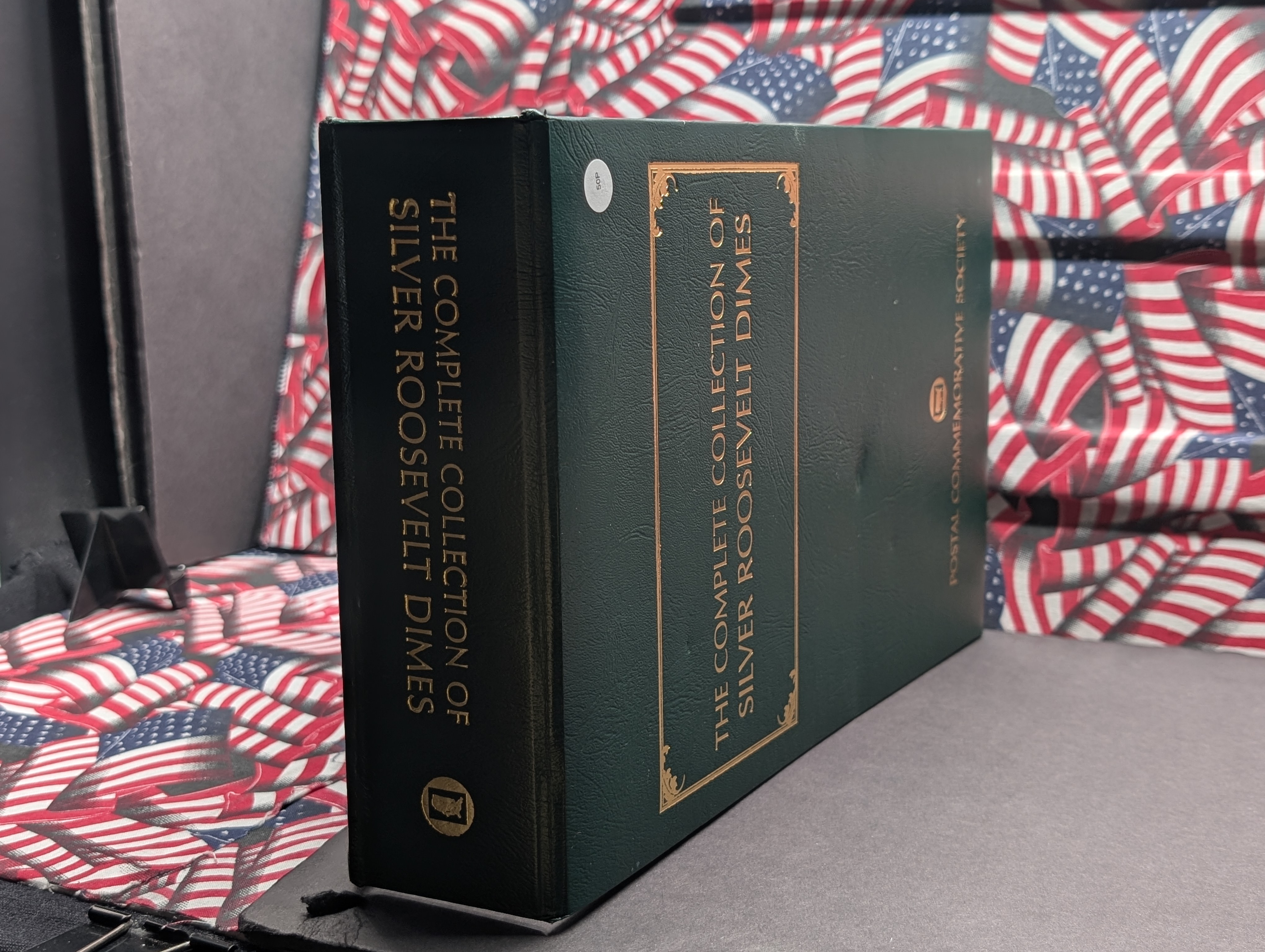*EMPTY* Postal Commemorative Society Silver Roosevelt Dime Collection Binder - NO COINS