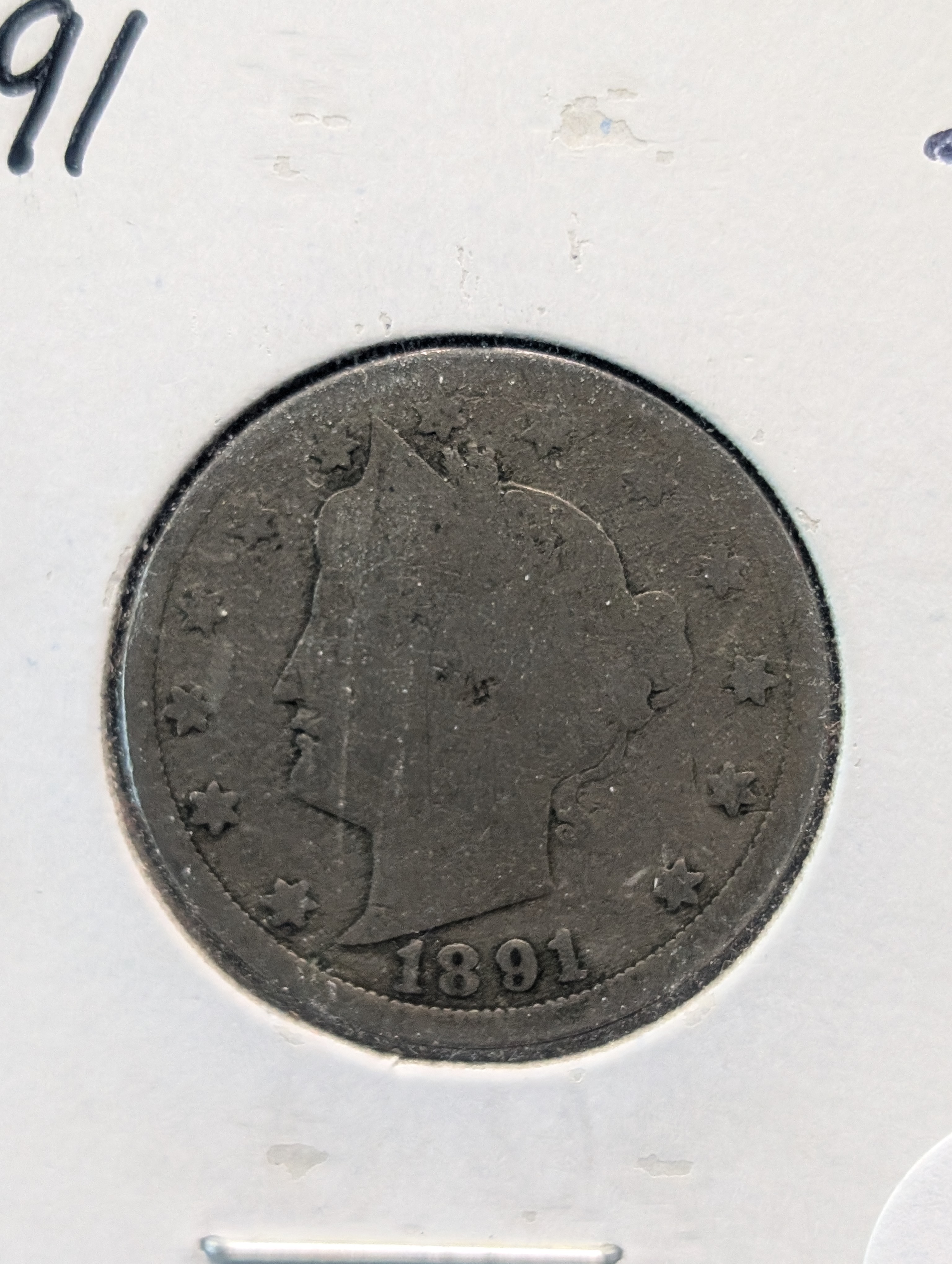 1891, 1893 and 1895 Liberty Head V-Nickels