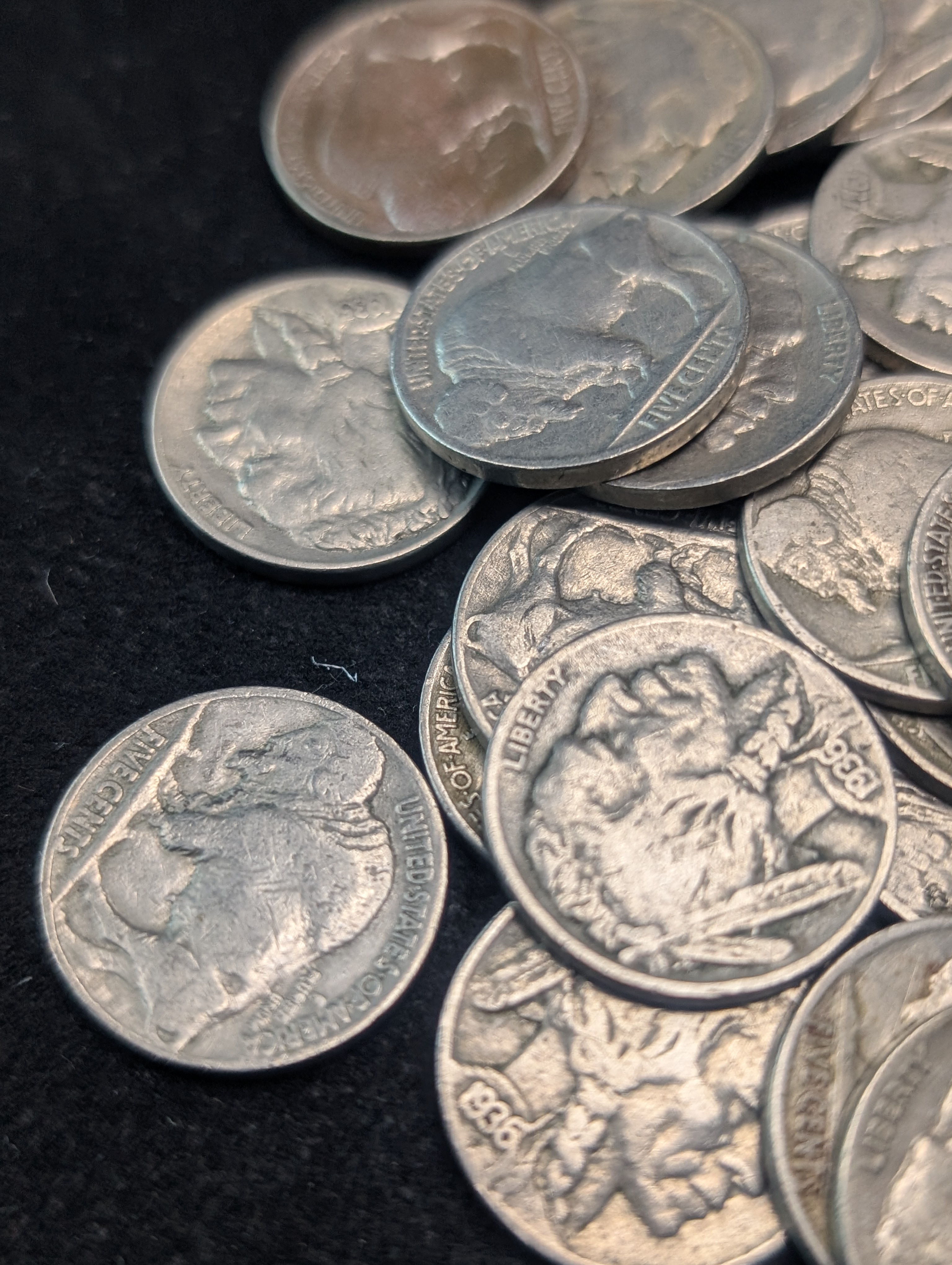 (50) Assorted Indian Head Buffalo Nickels, Various Dates