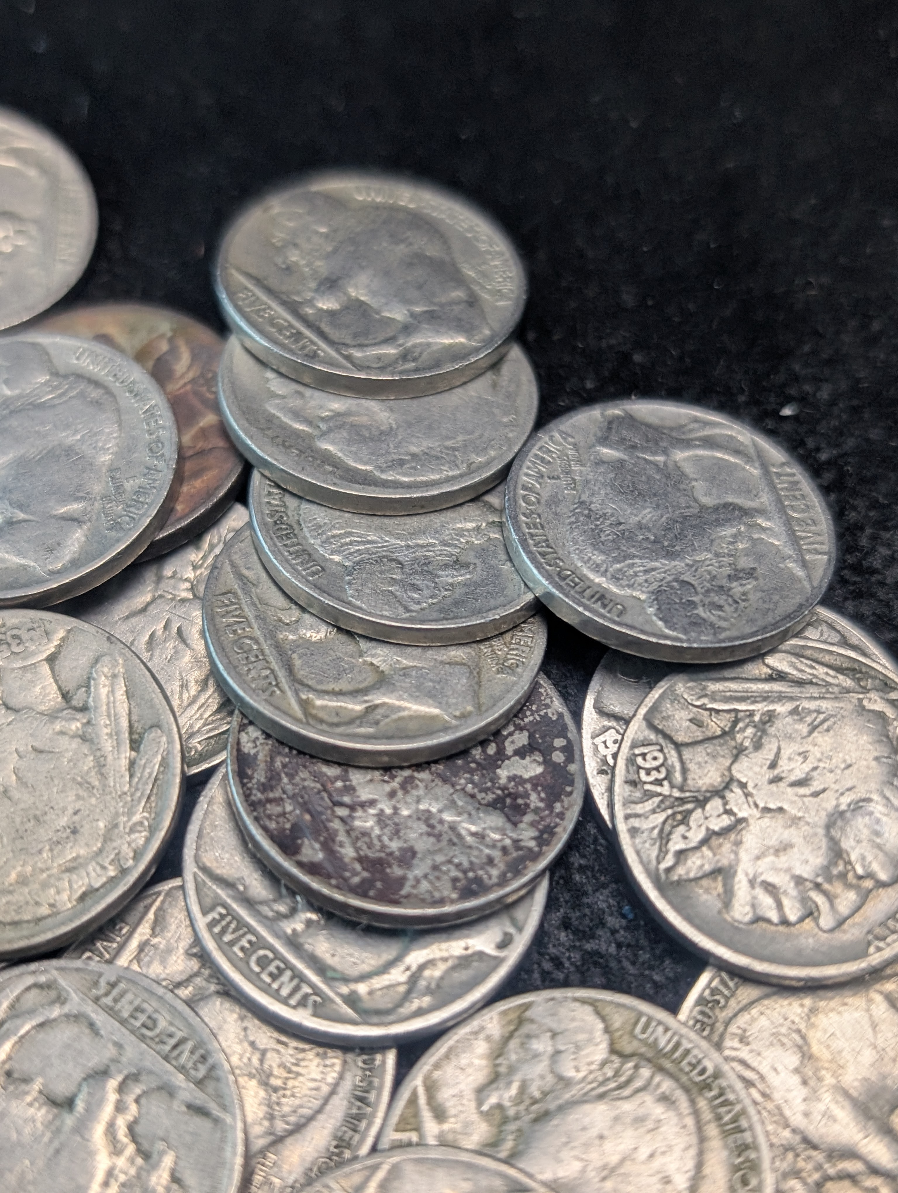 (50) Assorted Indian Head Buffalo Nickels, Various Dates