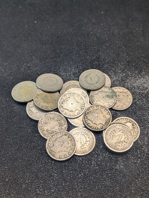 (20) Assorted Liberty Head V-Nickels Condition PLEASE NOTE Some coins may have a grade on the 
