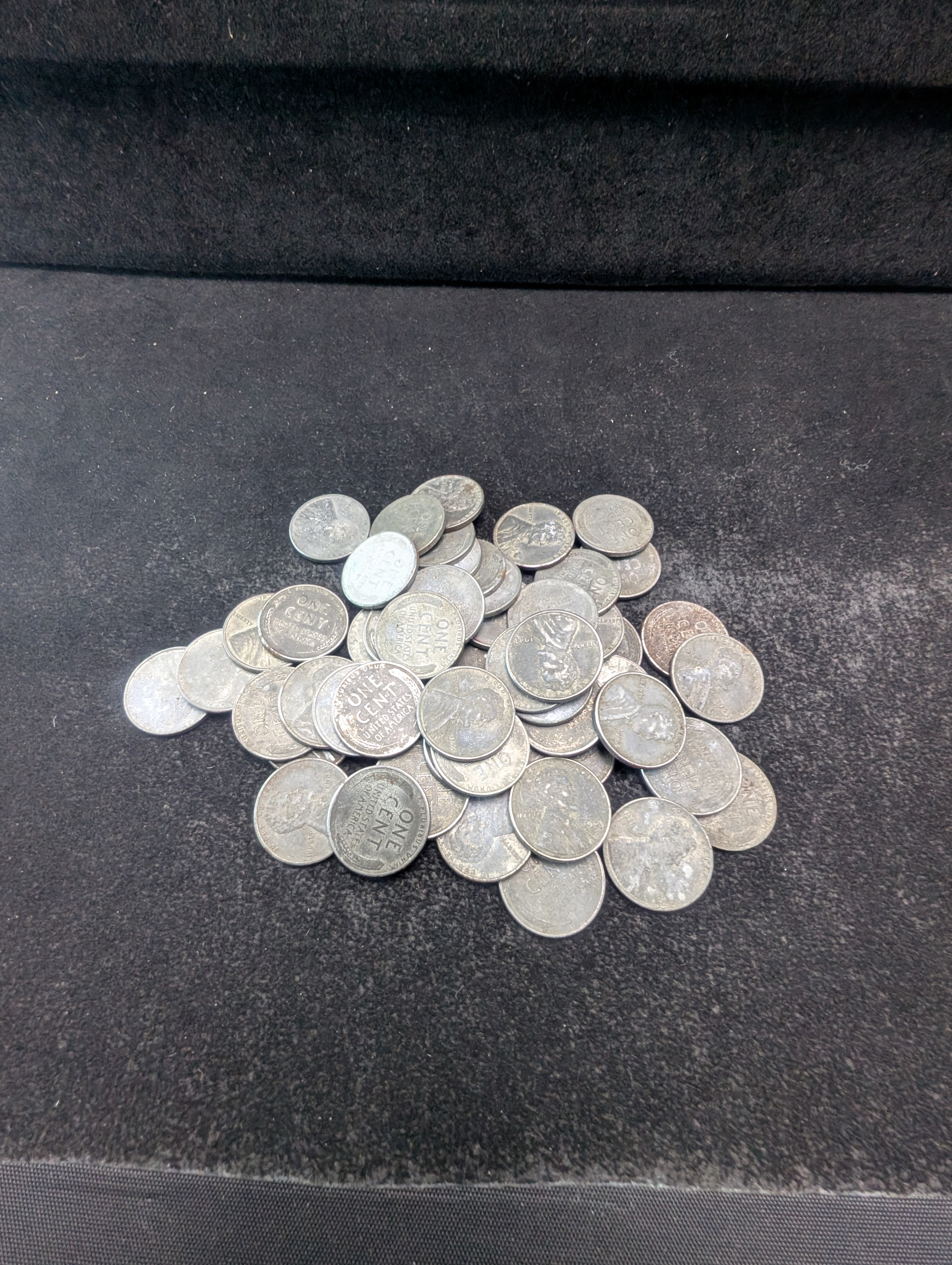 (50) Assorted Steel Lincoln Wheat Cents