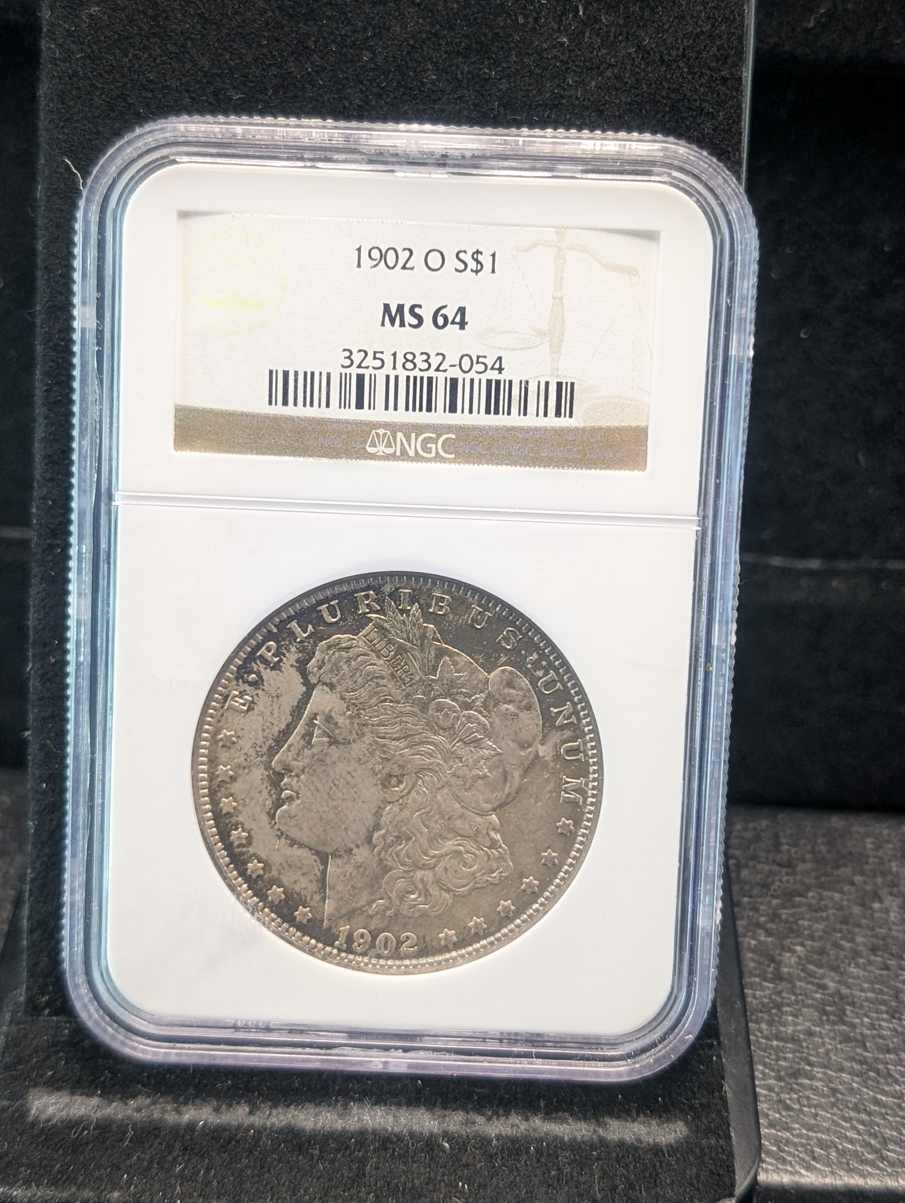 1902-O Morgan Dollar NGC MS 64