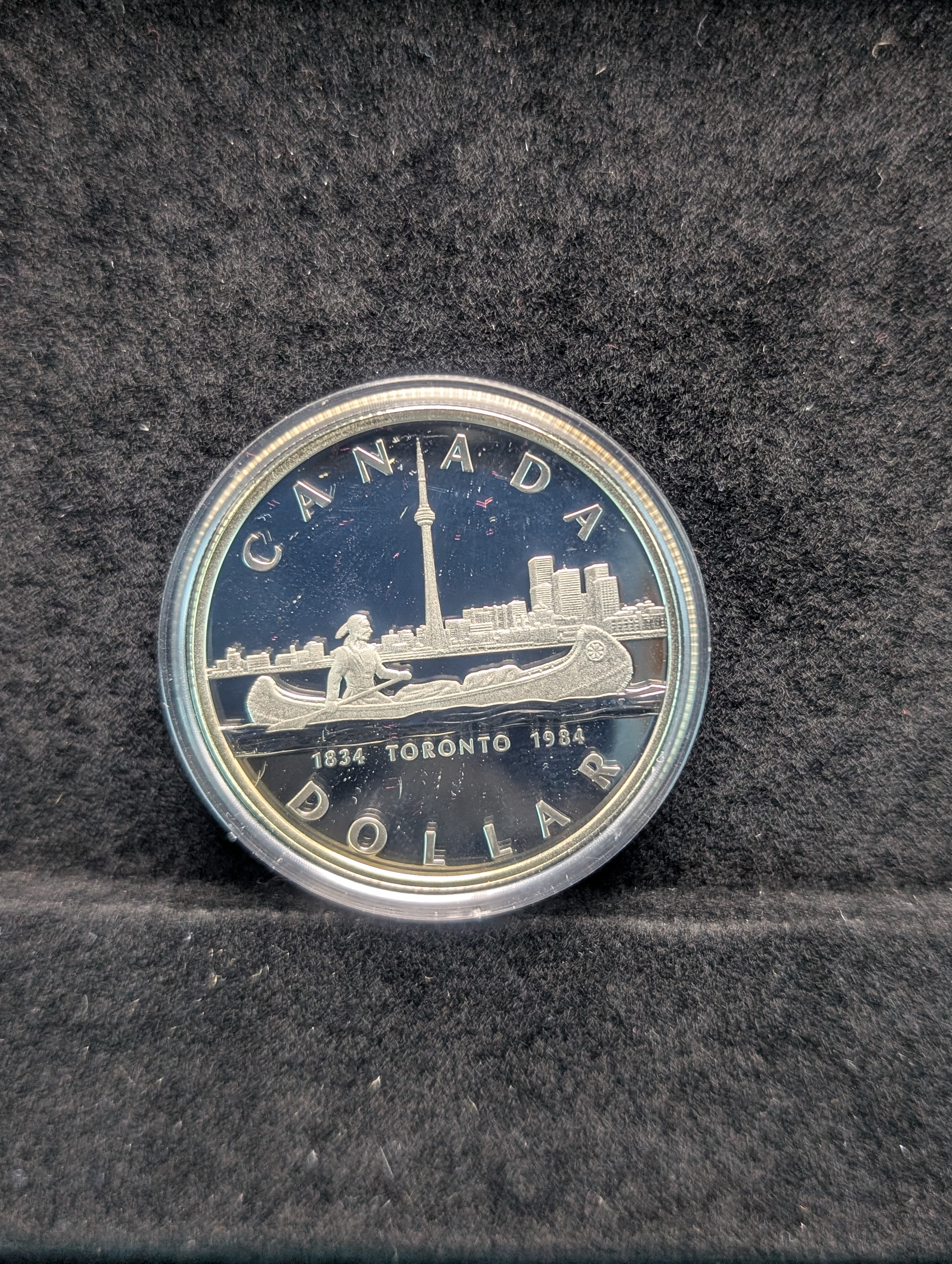 1984 Canadian Silver Proof Dollar, 50% Silver 23.33g