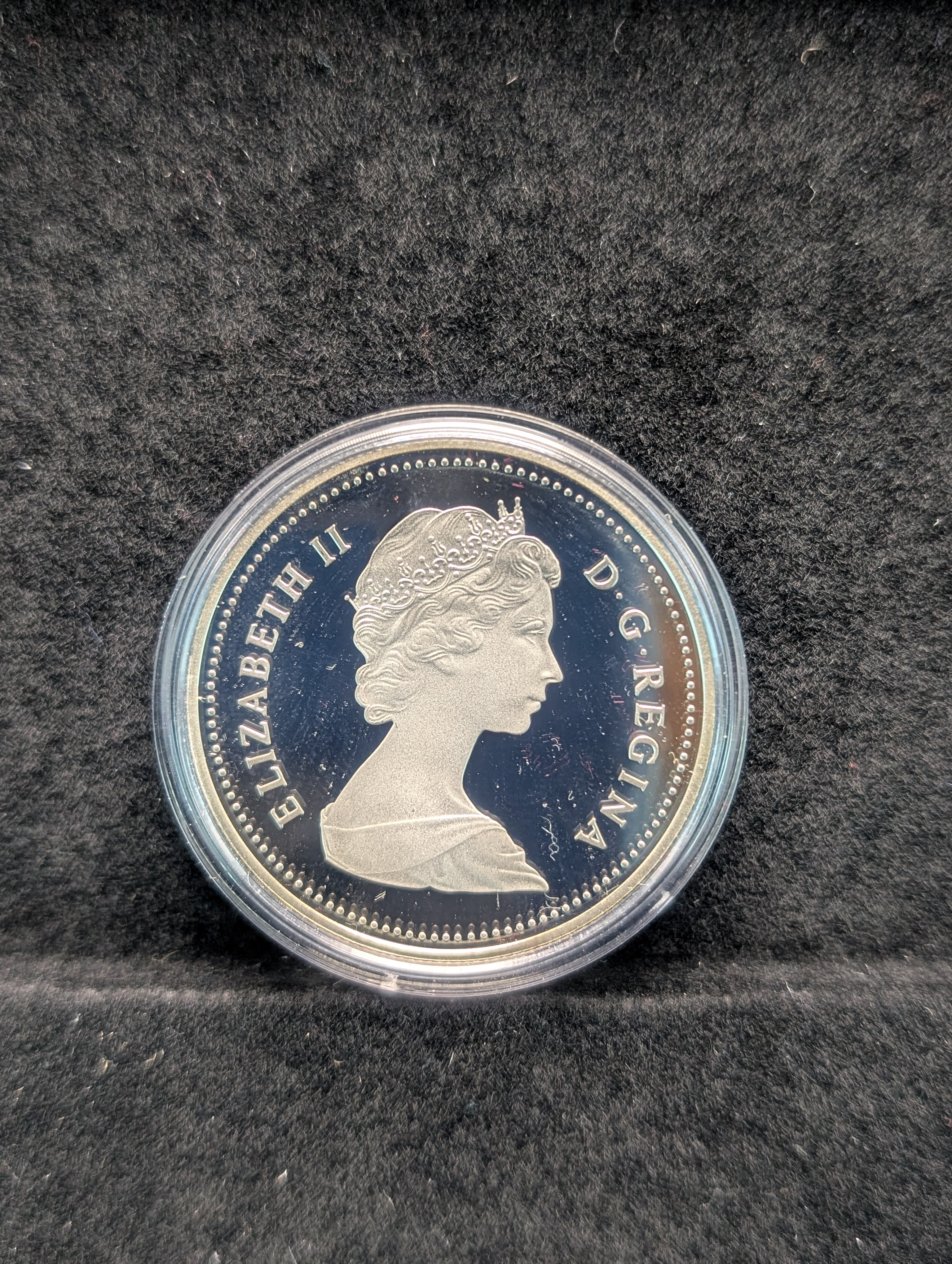 1984 Canadian Silver Proof Dollar, 50% Silver 23.33g