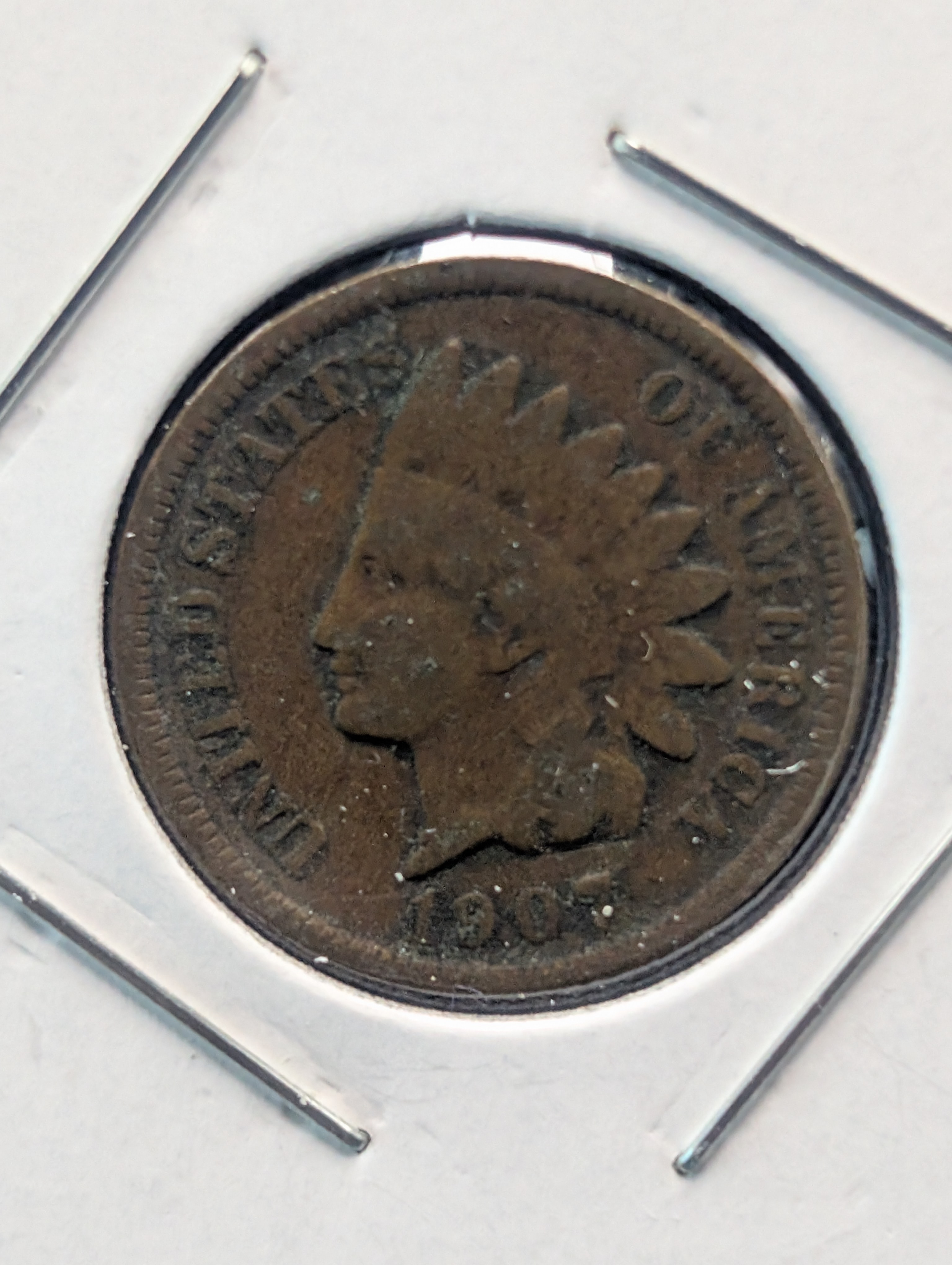 1906, 1907 and 1908 Indian Head Cents