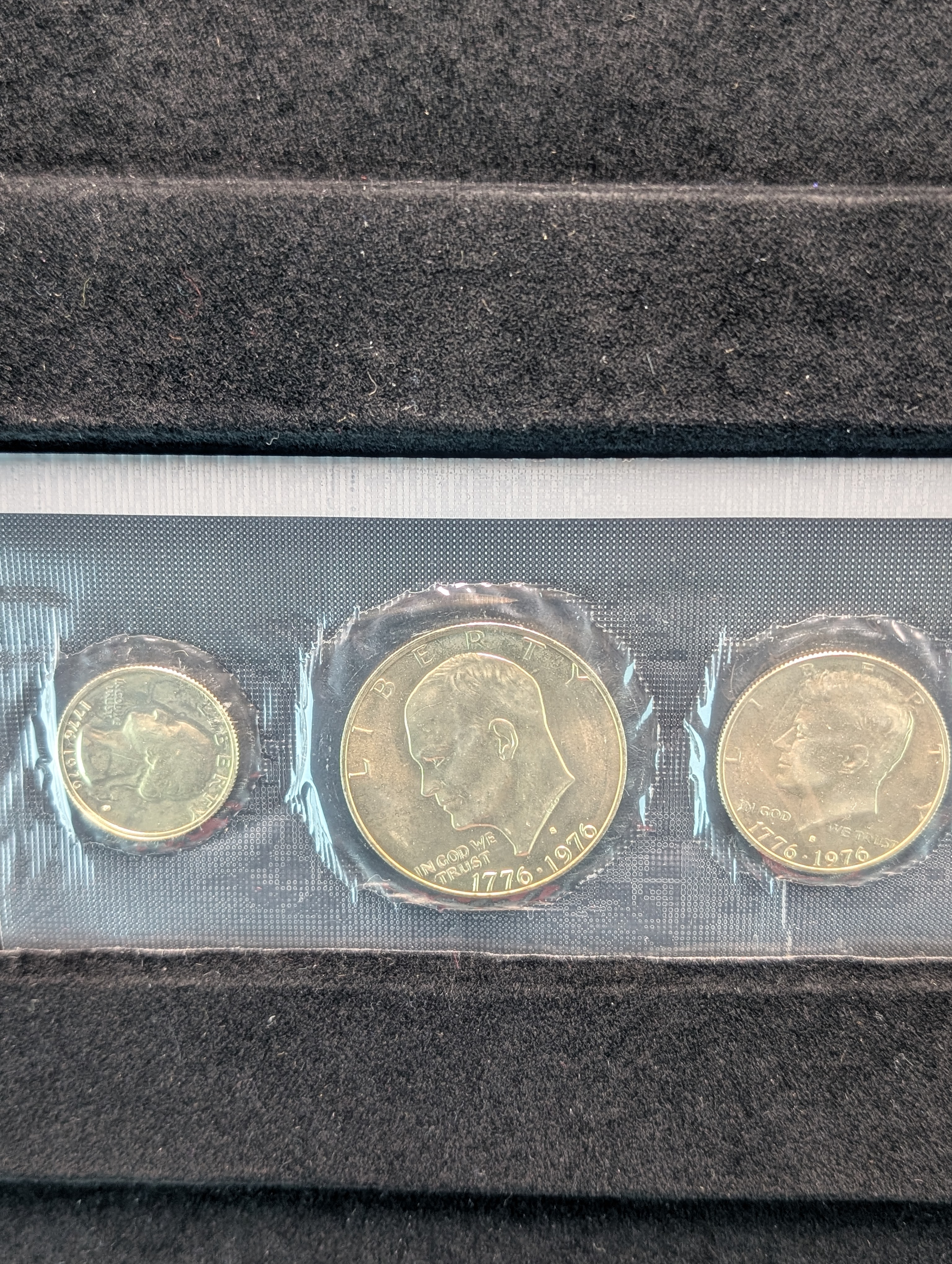 1976-S U.S. Bicentennial Silver Unc. Set, All Three Coins are 40% Silver
