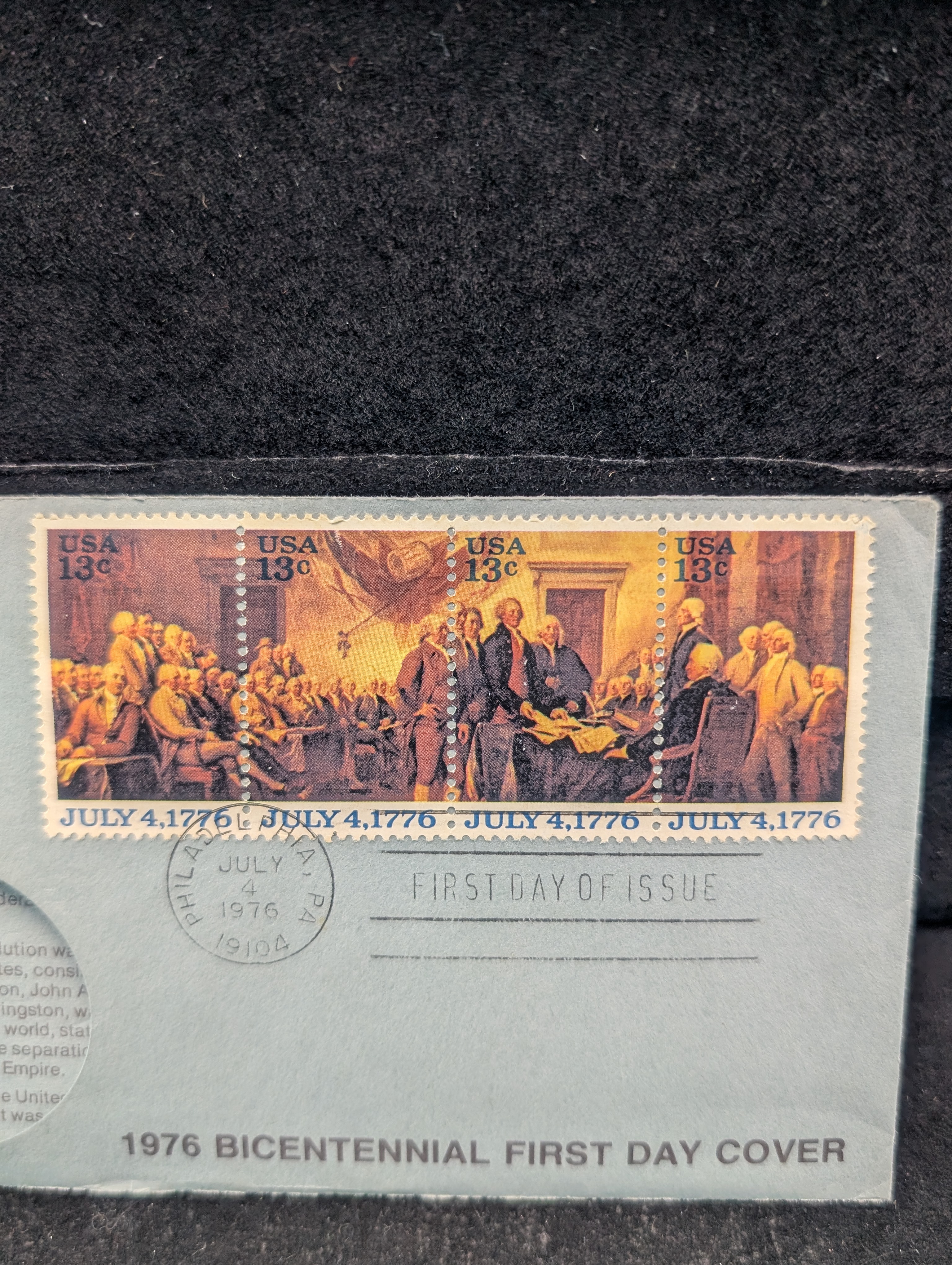 1976 Bicentennial First Day Cover