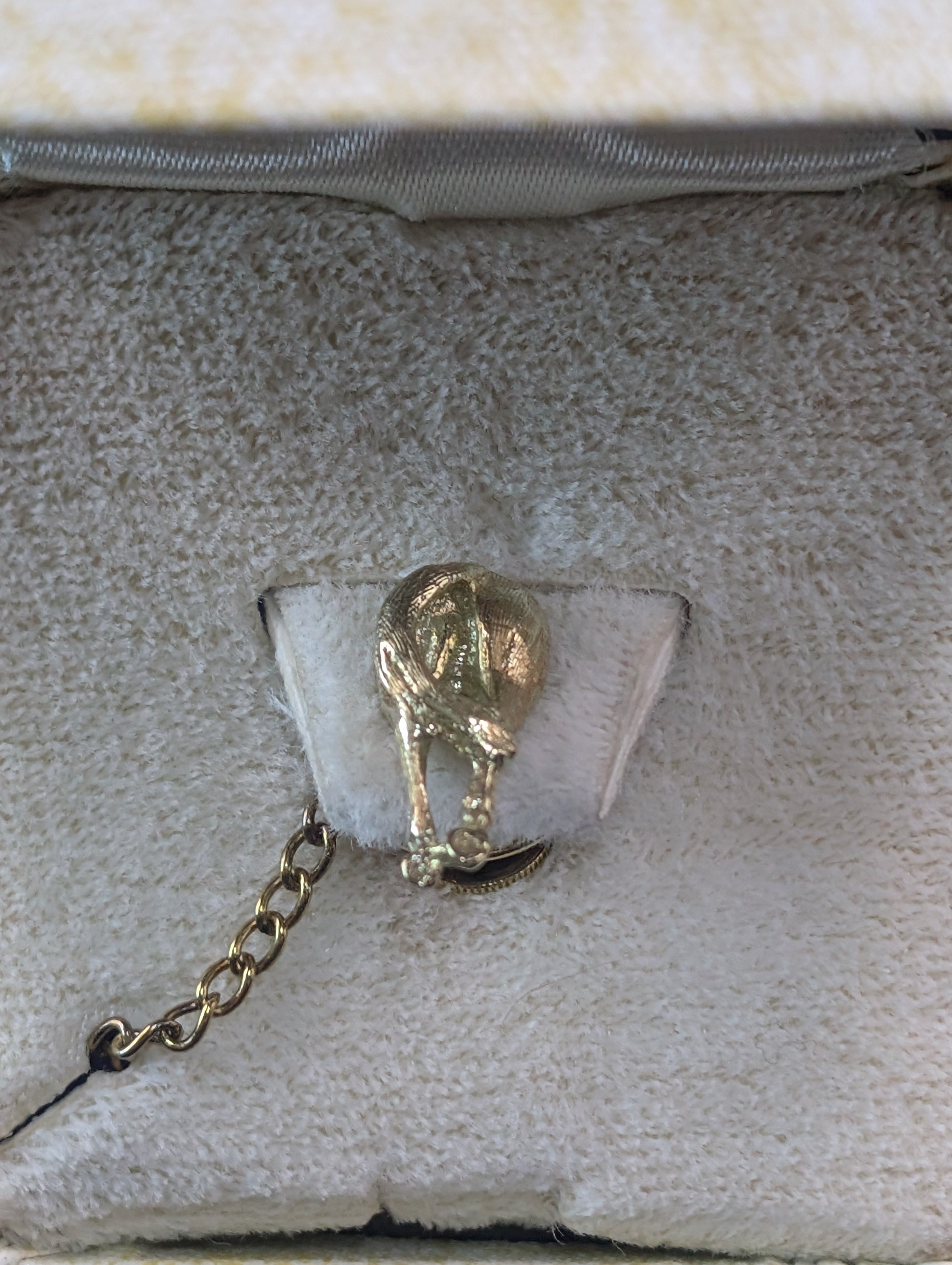 Gold Colored Horse's Butt Lapel Pin ( Not Gold)