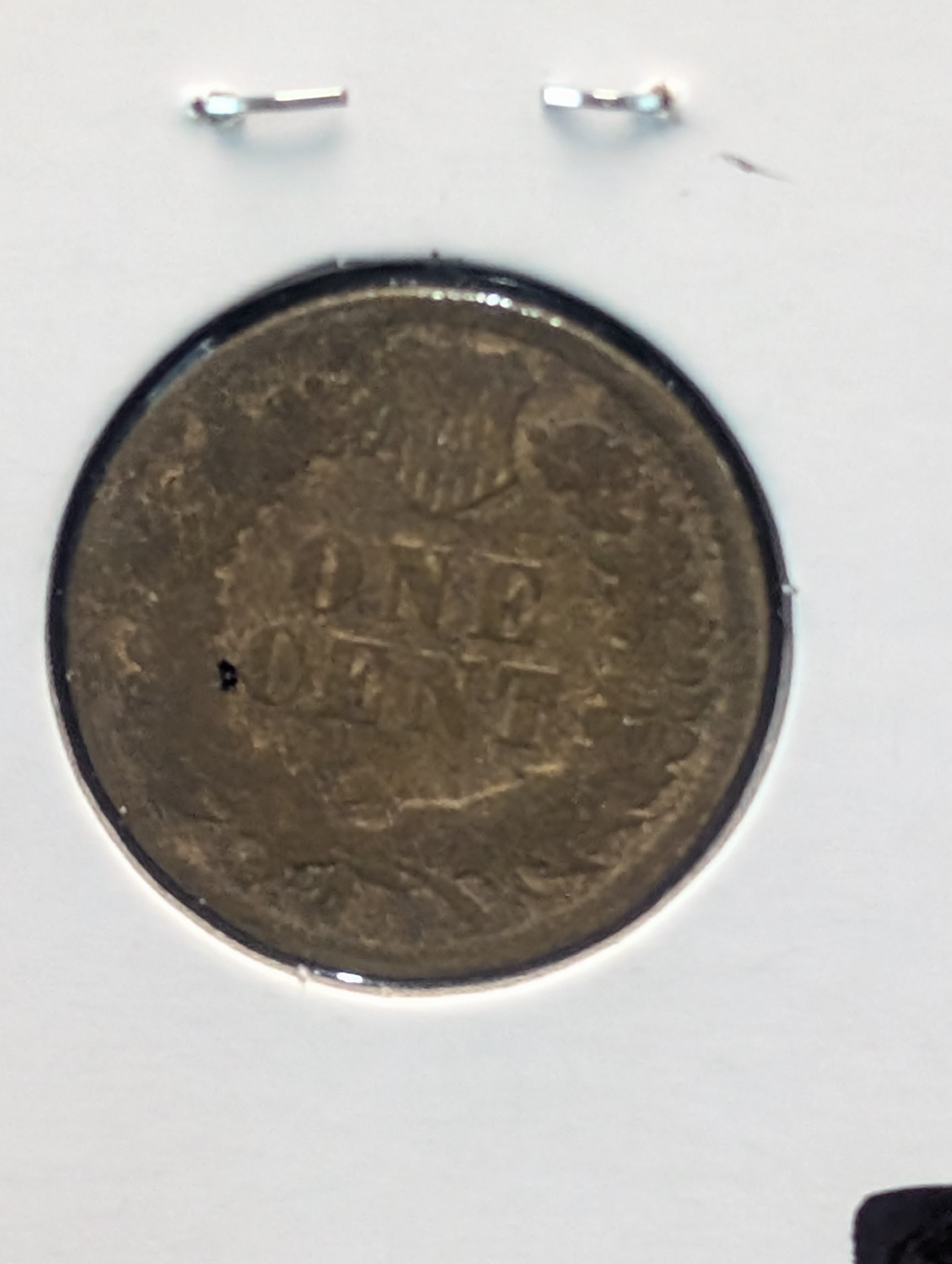 1873 "Open 3" Indian Head Cent