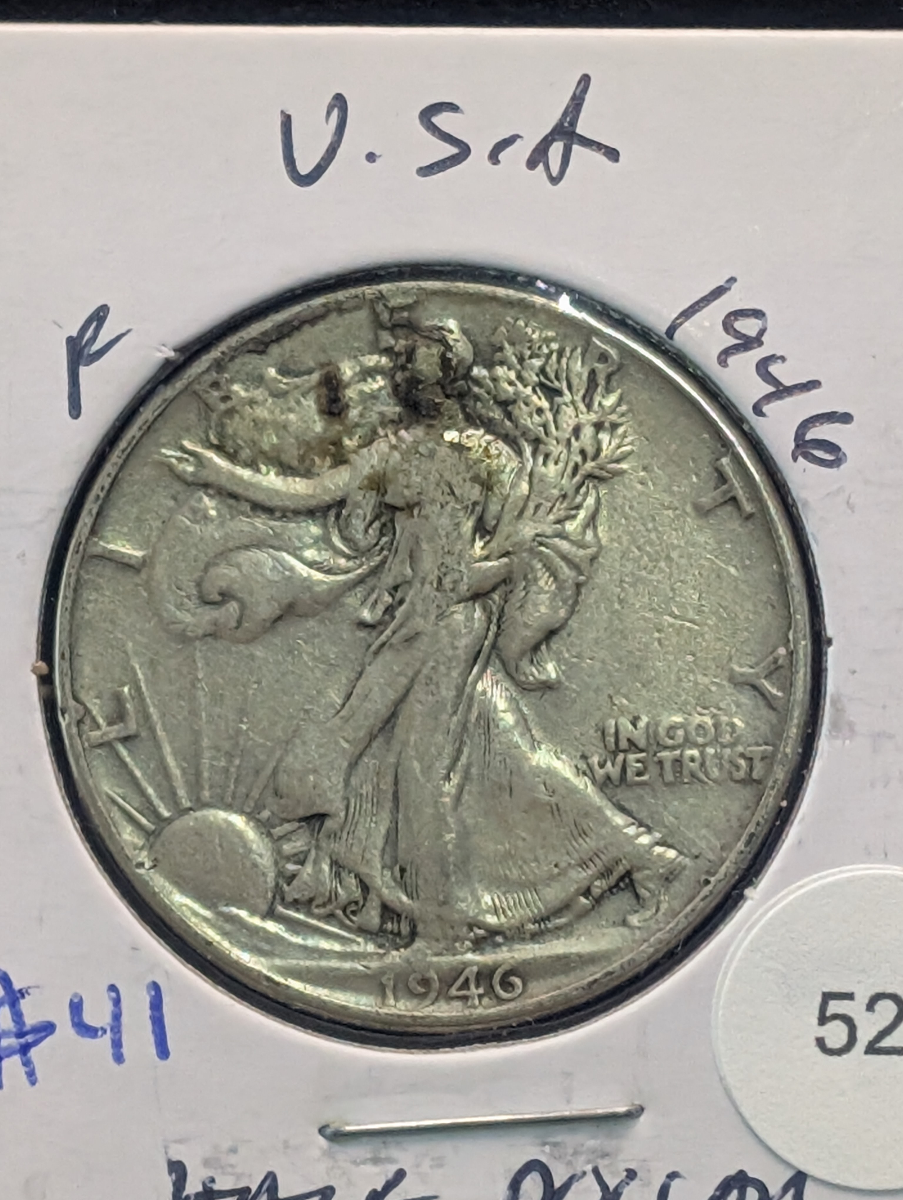 1946-P 90% Silver Walking Liberty Half Dollar - WWII Era!