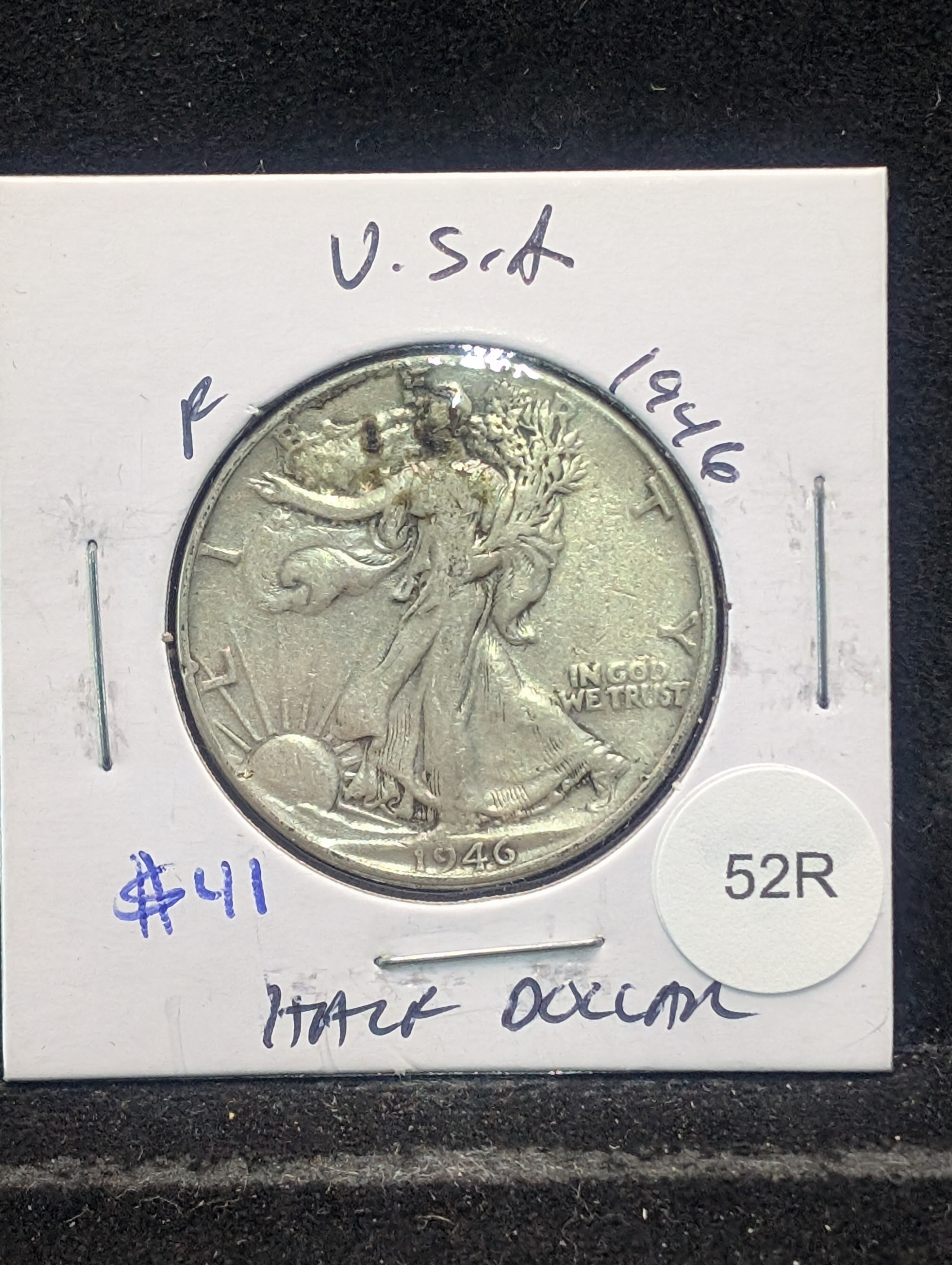 1946-P 90% Silver Walking Liberty Half Dollar - WWII Era!