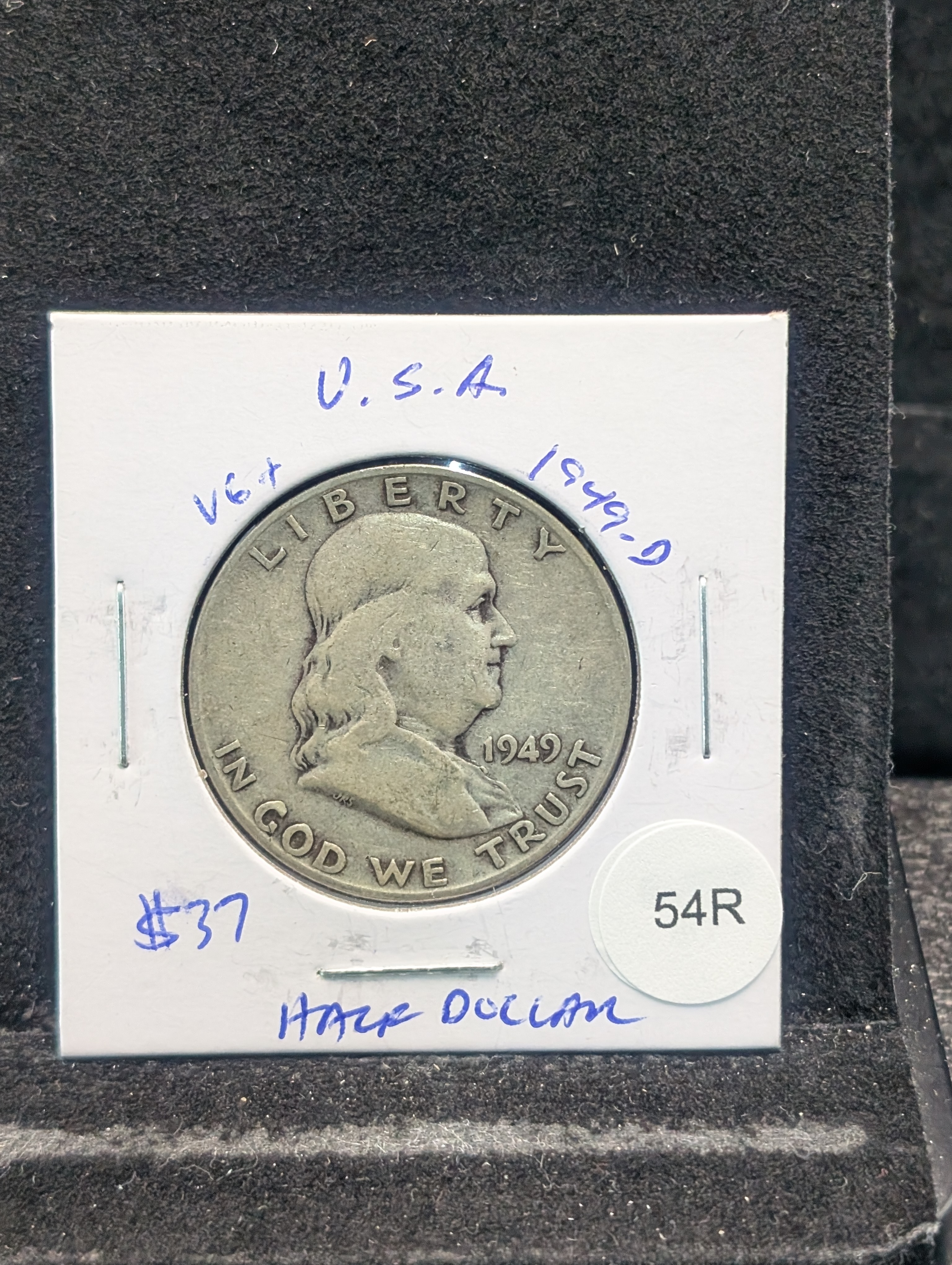 1949-D 90% Silver Franklin Half Dollar