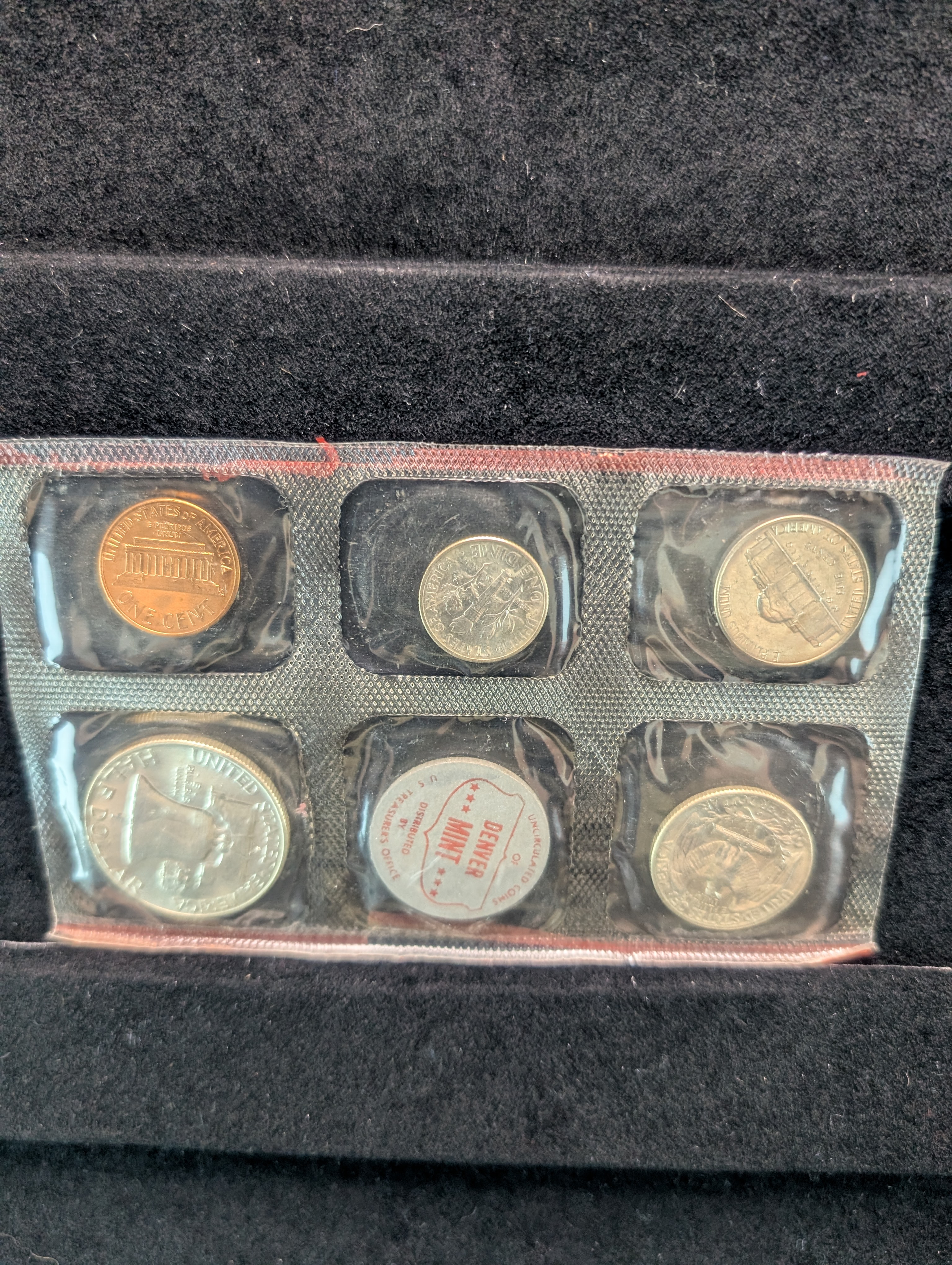 1959-P & D Unc. U.S. Mint Set, without box - Six 90% Silver Coins
