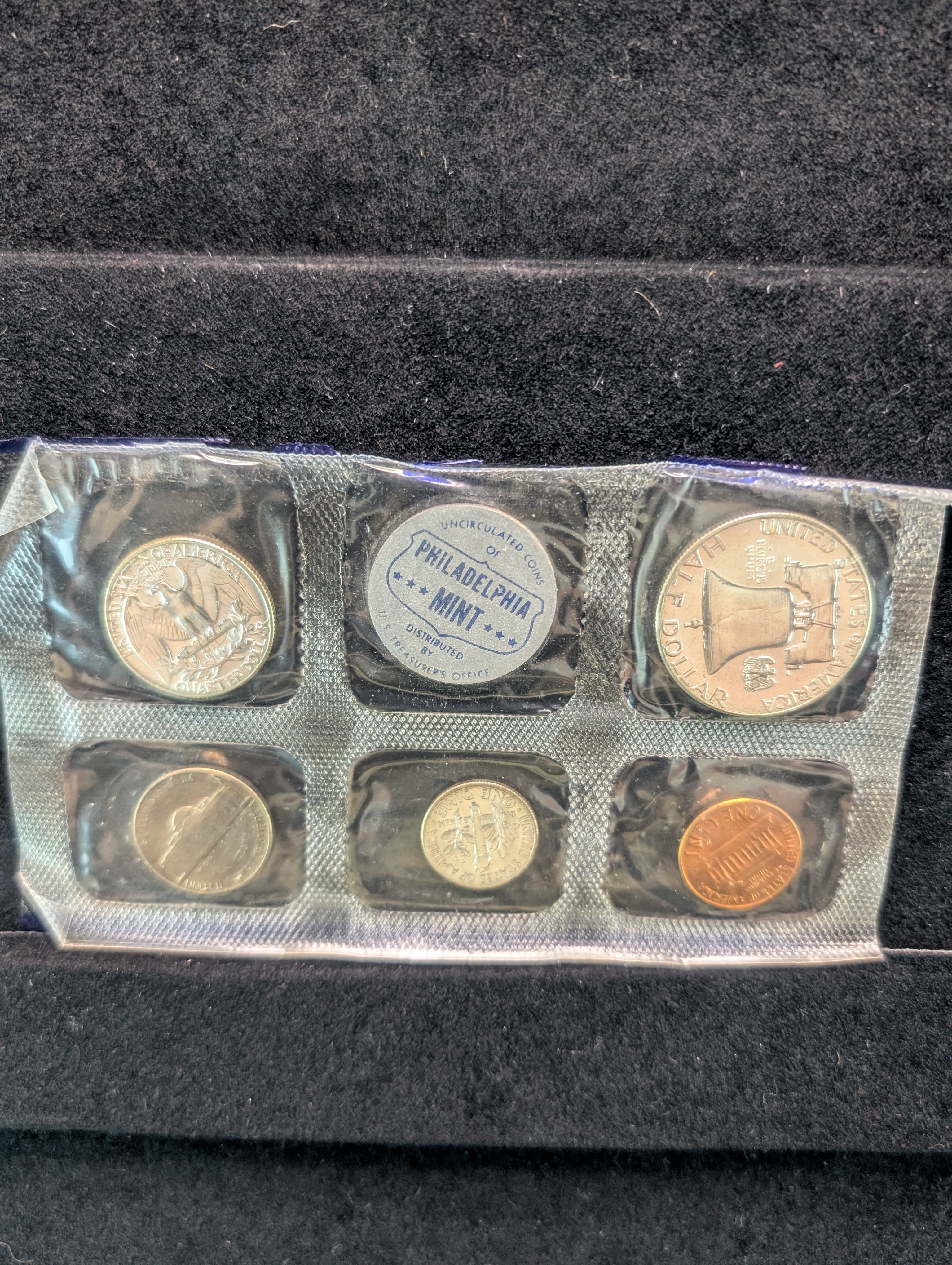 1959-P & D Unc. U.S. Mint Set, without box - Six 90% Silver Coins