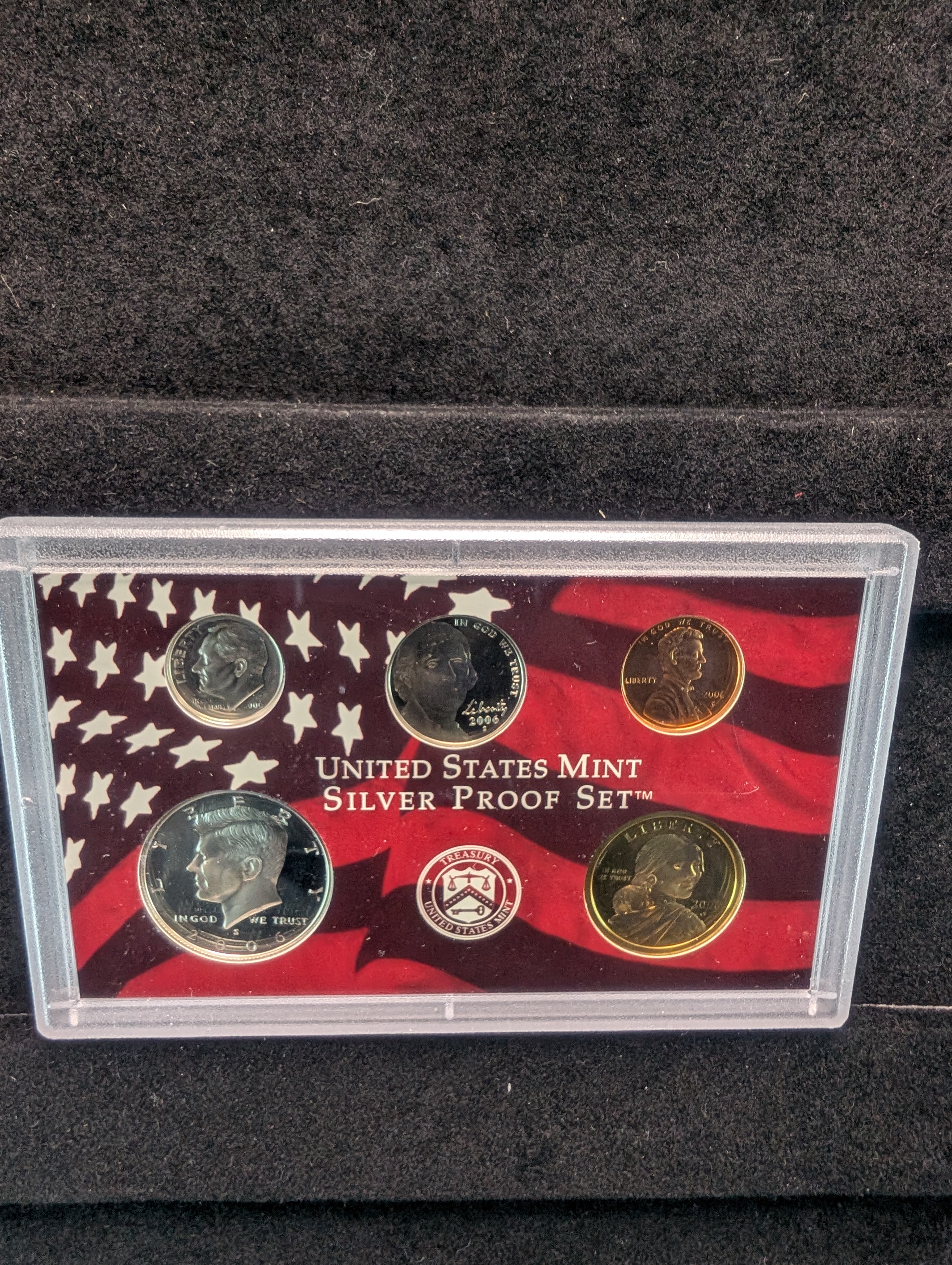 2006-S U.S. Mint Silver Proof Set In OGP w/COA, Contains Seven 90% Silver Coins