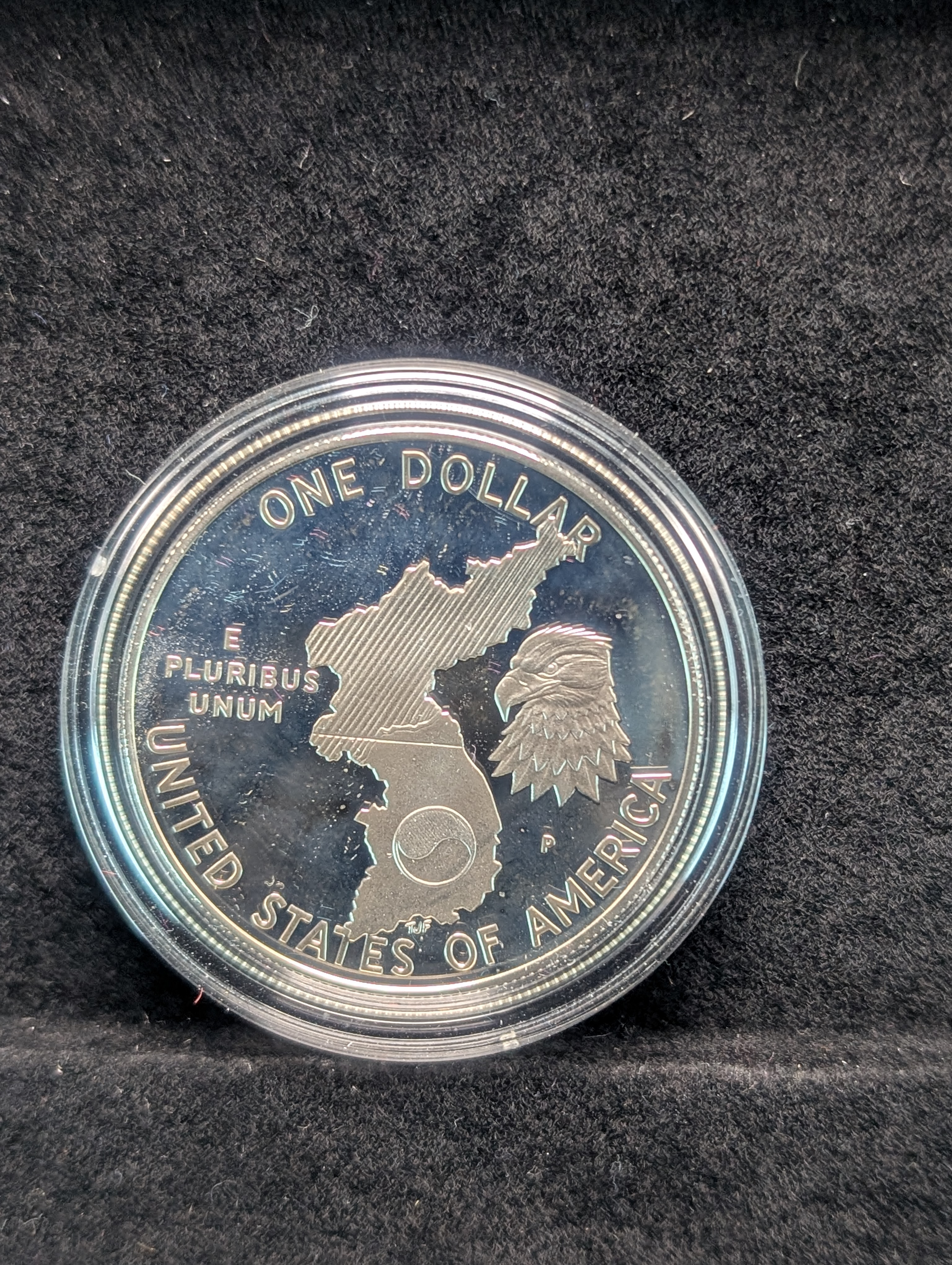 1991-P U.S. Korean War Memorial Coin in OGP, 90% Silver 26.73g