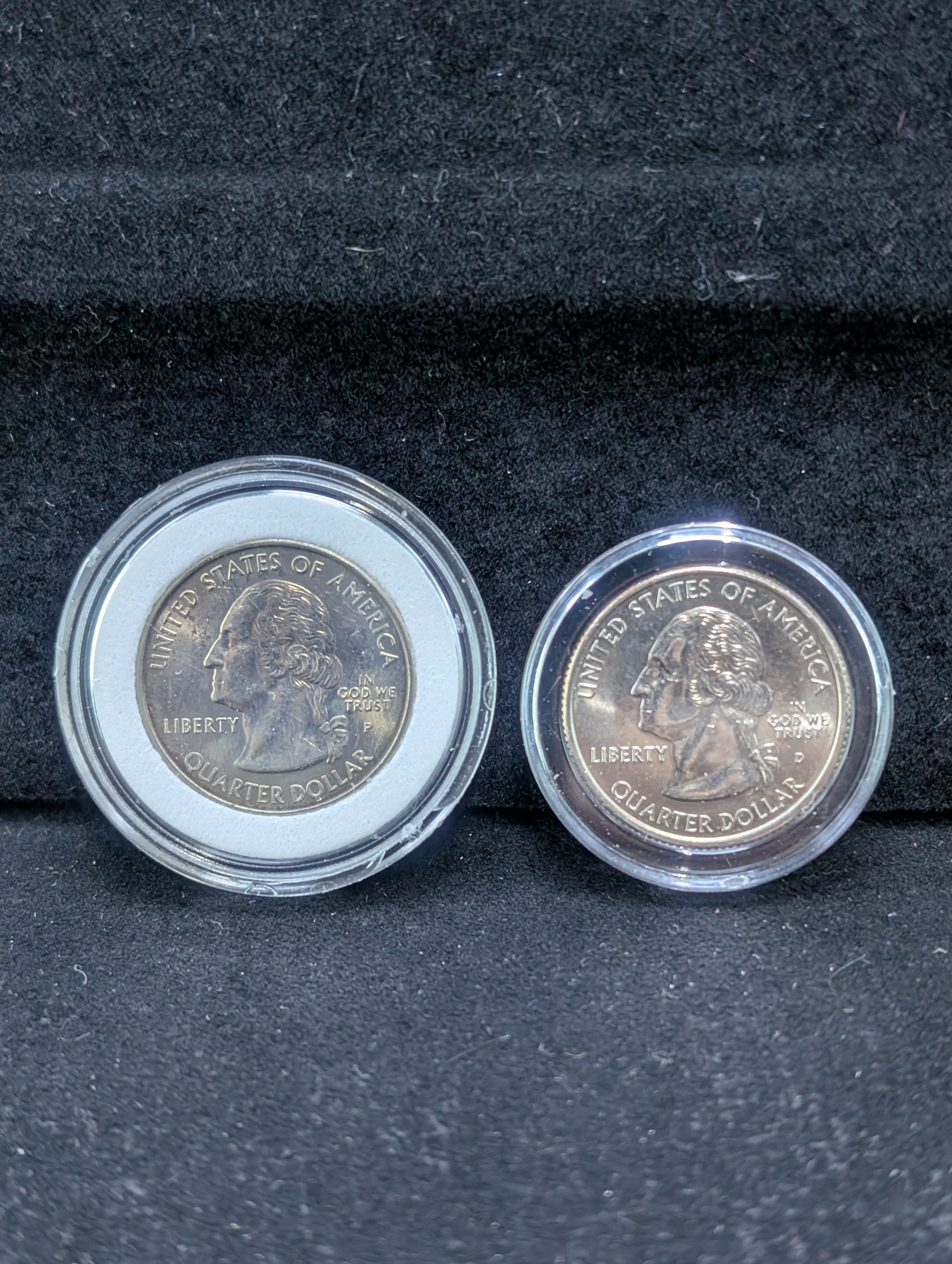 1999 P&D Colorized Connecticut Washington Quarters