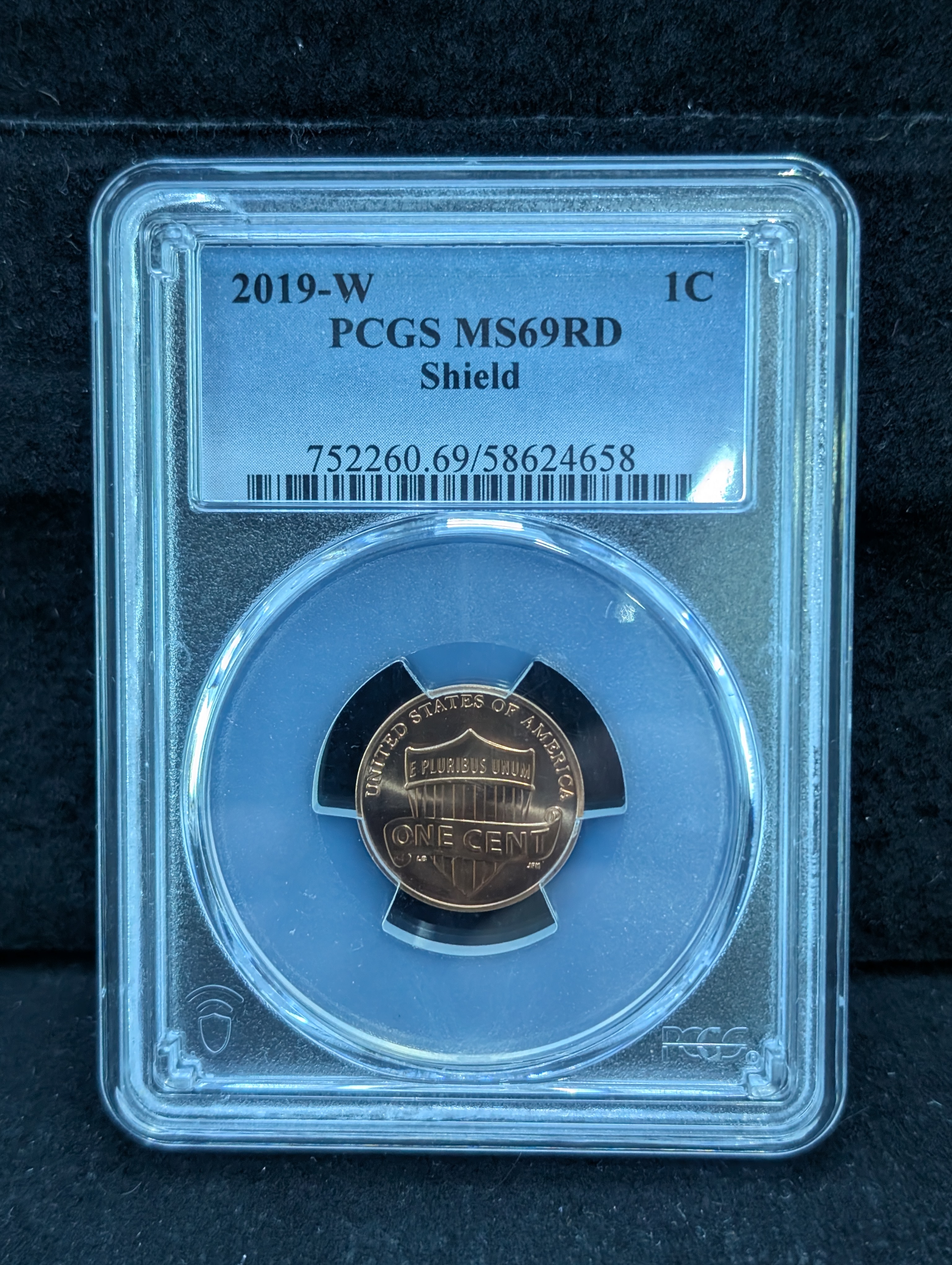 2019-W Lincoln Shield Cent PCGS MS 69 RD