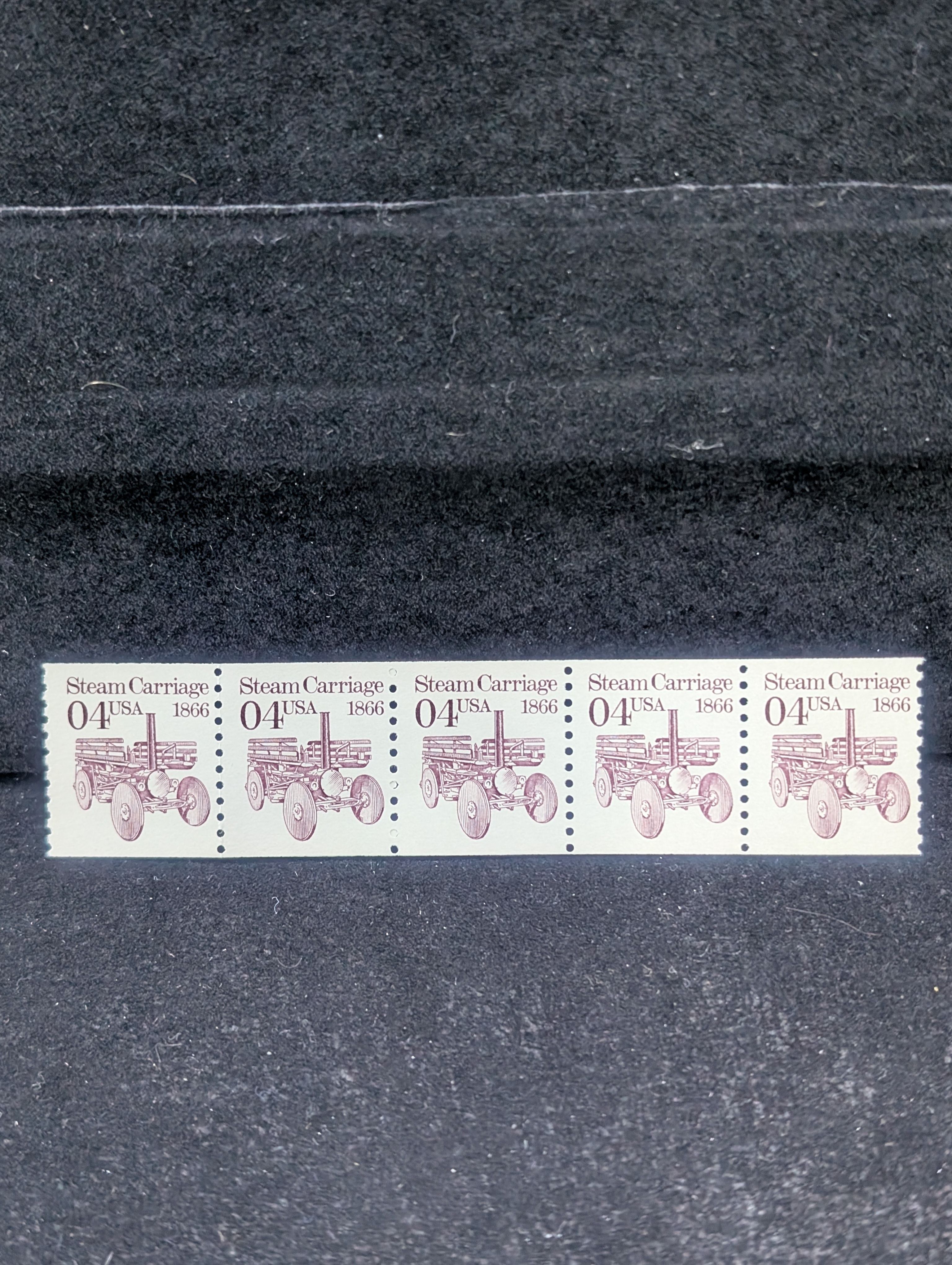 Steam Carriage US Coil Strip Stamps - All MOGNH